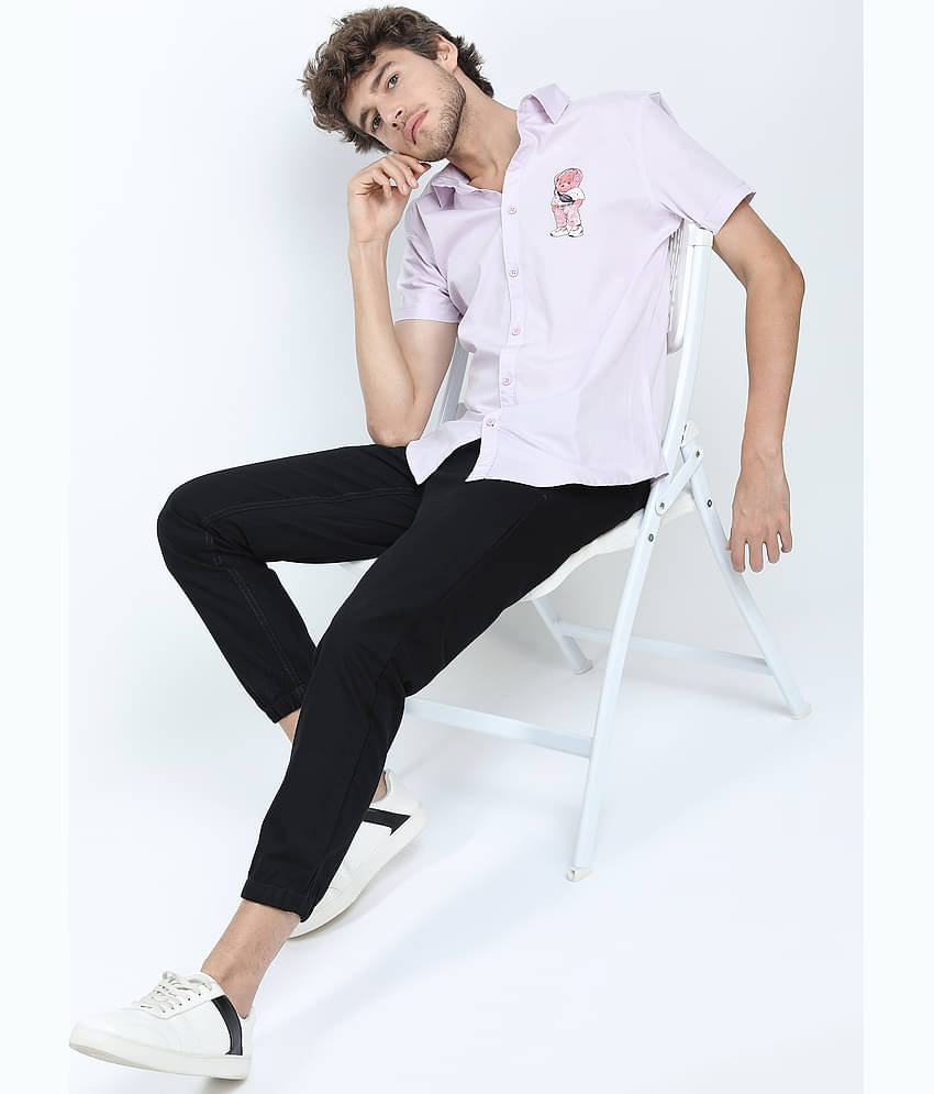 Ketch Regular Flat Men's Joggers - Black ( Pack of 1 )