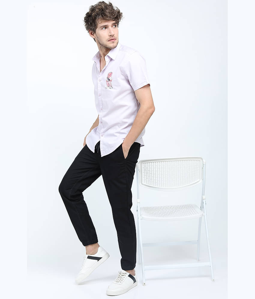 Ketch Regular Flat Men's Joggers - Black ( Pack of 1 )