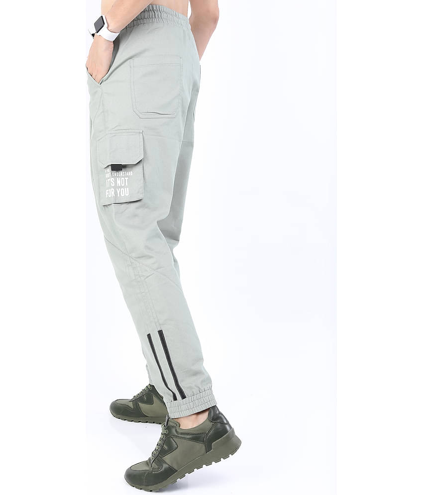 Ketch Regular Flat Men's Joggers - Grey ( Pack of 1 )