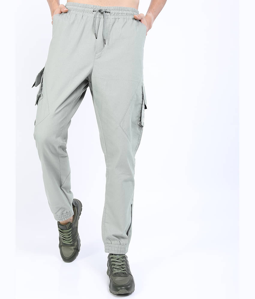 Ketch Regular Flat Men's Joggers - Grey ( Pack of 1 )