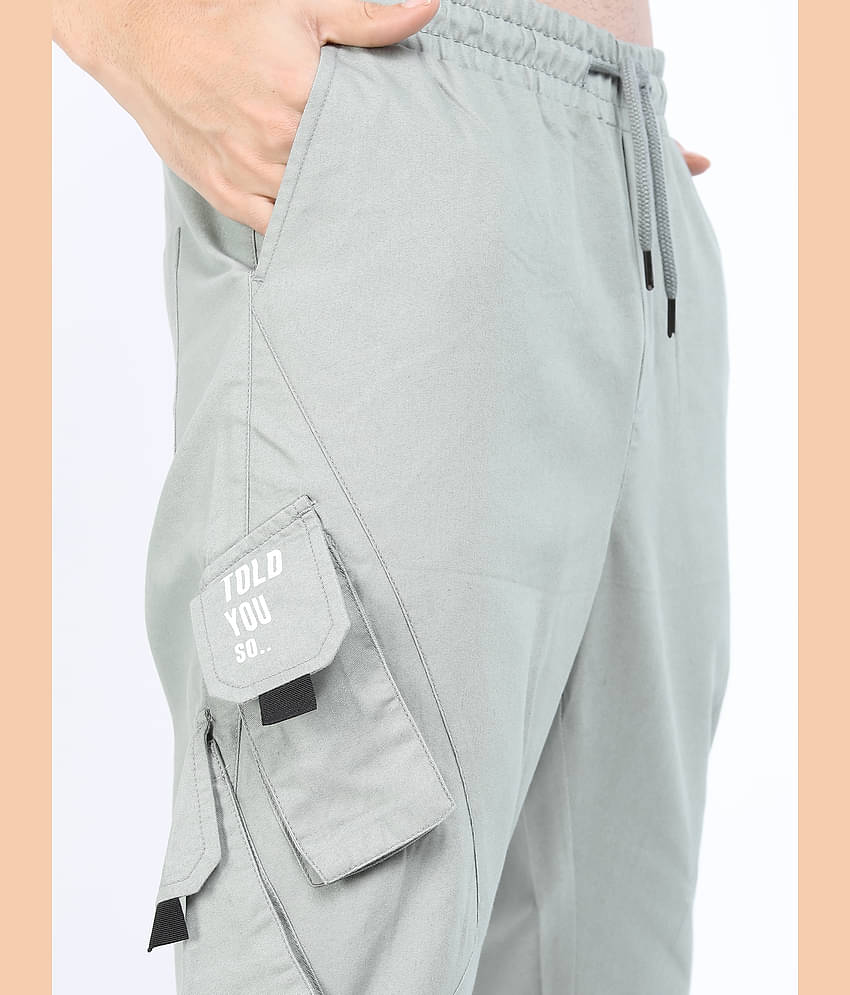 Ketch Regular Flat Men's Joggers - Grey ( Pack of 1 )