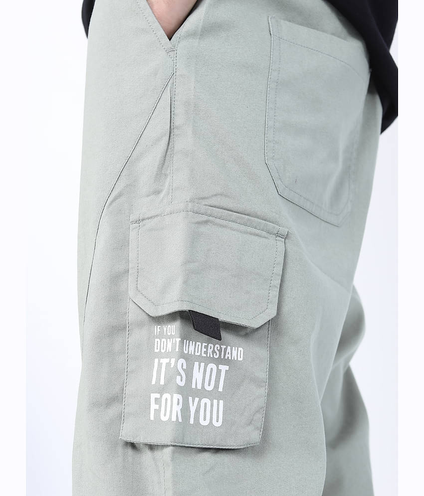 Ketch Regular Flat Men's Joggers - Grey ( Pack of 1 )