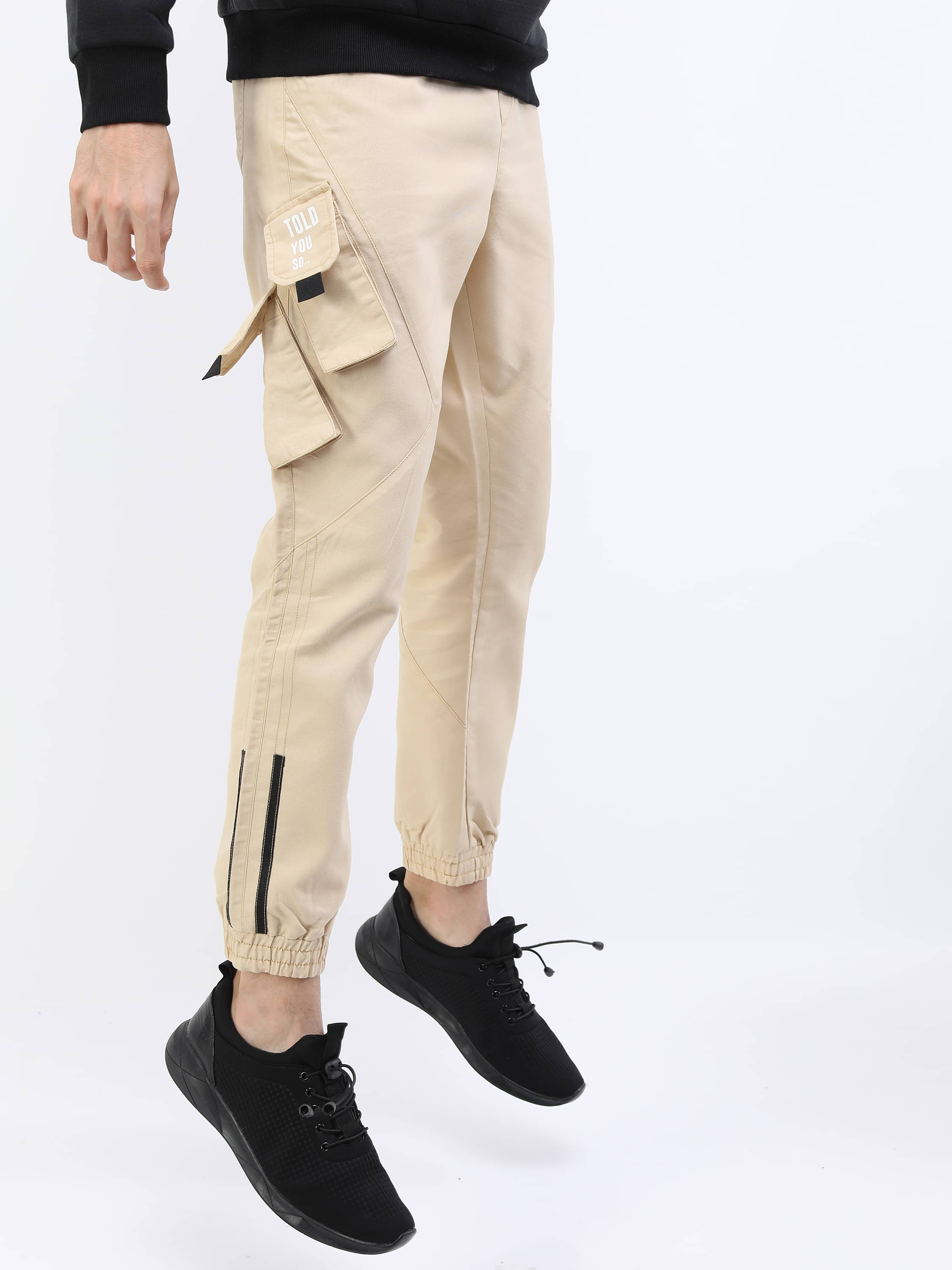     			Ketch Regular Flat Men's Joggers - Beige ( Pack of 1 )