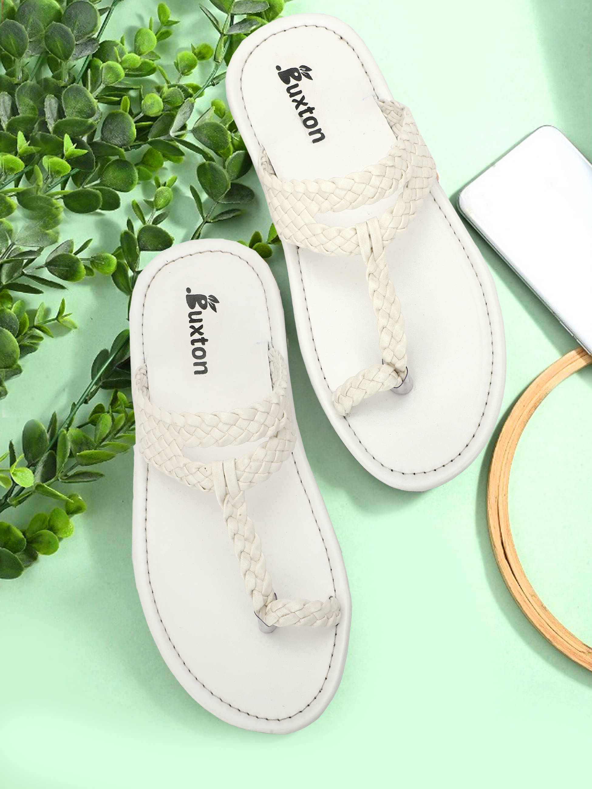     			LYO EAGER White Men's Slide Flip Flop