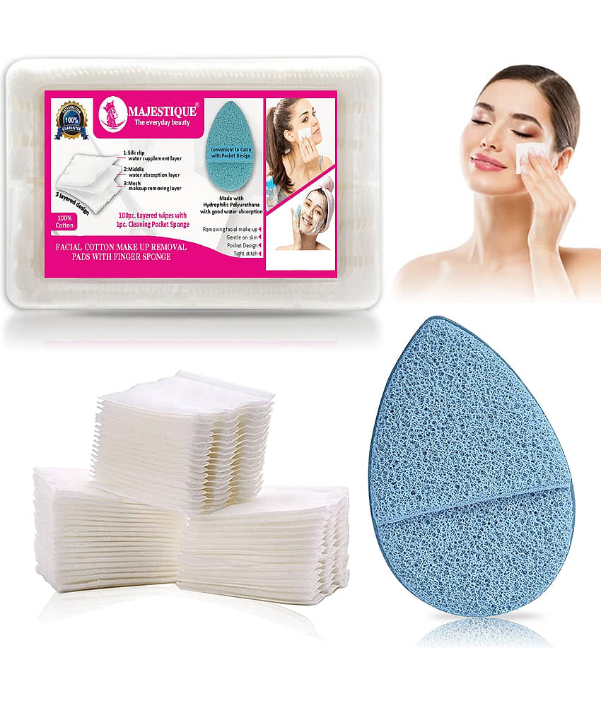 MAJESTIQUE Facial Wipes & Tissues Facial Wipes & Tissues Dry Wipes ( 100 Pcs ) Pack of 2
