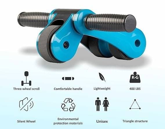 Multi Function AB Roller Wheel Fold Double AB Wheels Exercise Fitness Wheel Roller for Home Gym Abdomen and Arm Workout Equipment Waist Slimming Trainer Blue Pack of 1 Multi Function AB Roller Wheel Fold Double AB Wheels Exercise Fitness Wheel Roller for Home Gym Abdomen and Arm Workout Equipment Waist Slimming Trainer Blue Pack of 1