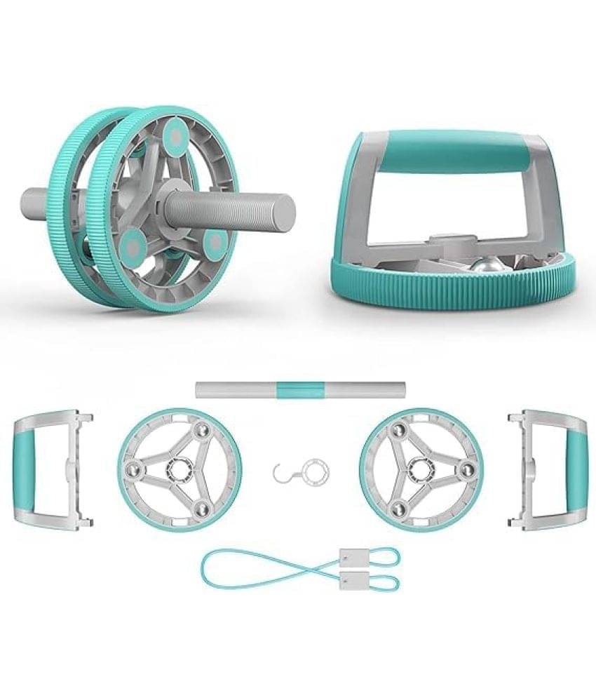     			Multifunctional Abdominal,Ab Roller Wheel 14-in-1Exercise Roller Wheel Kit for Abdominal & Core Strength Training Perfect Home Gym Equipment for Women (Blue) Pack of 1