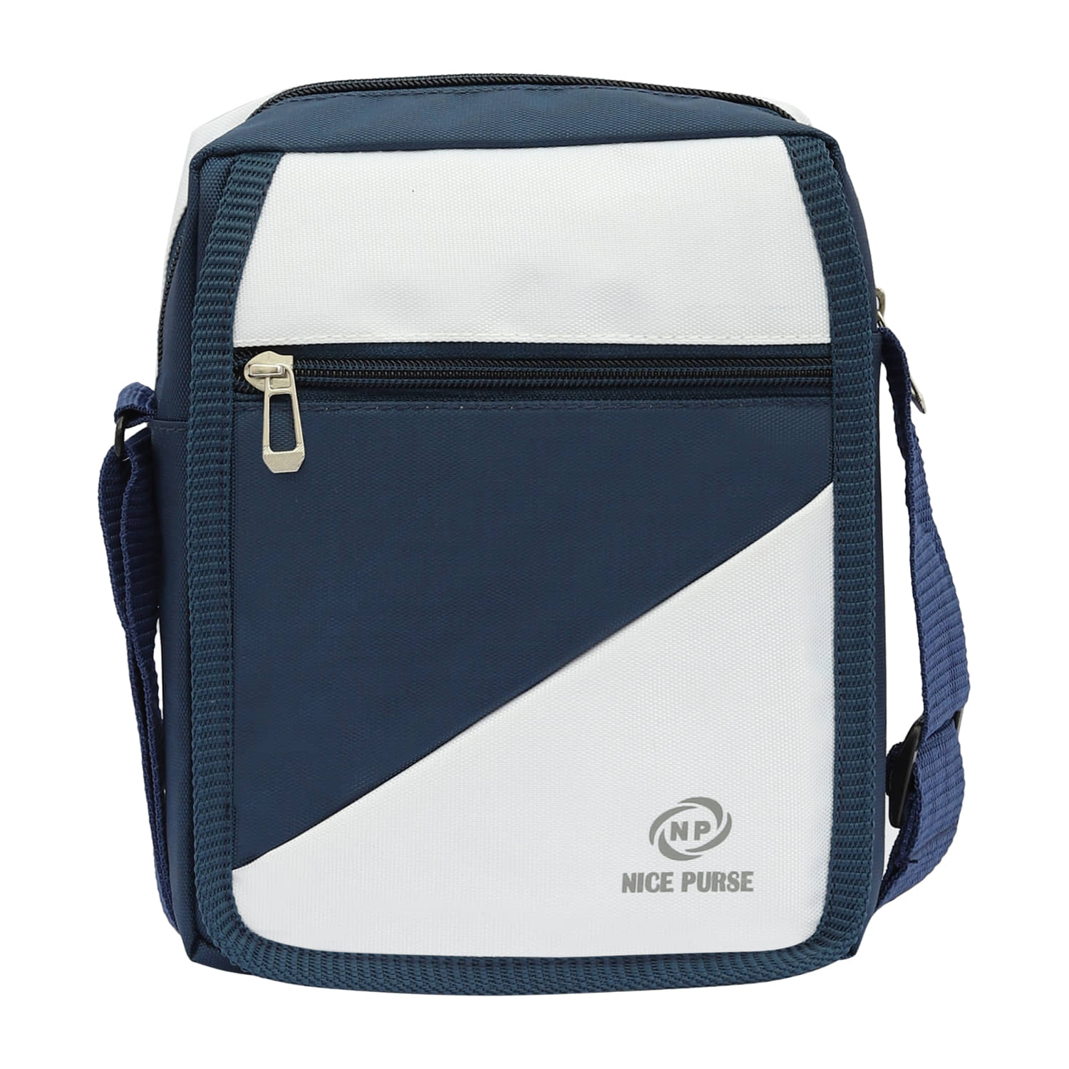 Nice Purse Blue Colorblocked Messenger Bag - Handbags | Buy online on ZillyBuy