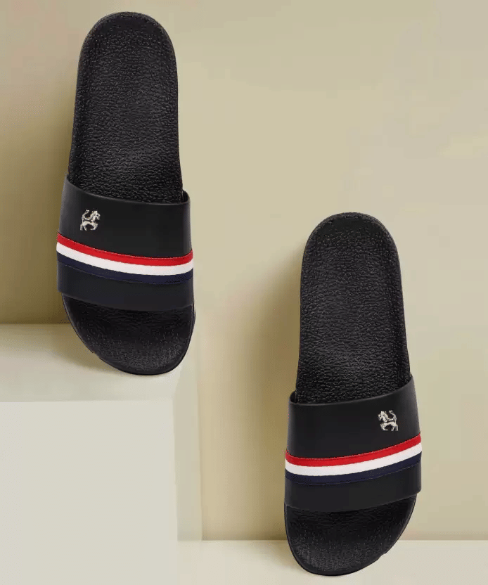 PERY PAO Black Men's Slide Flip Flop