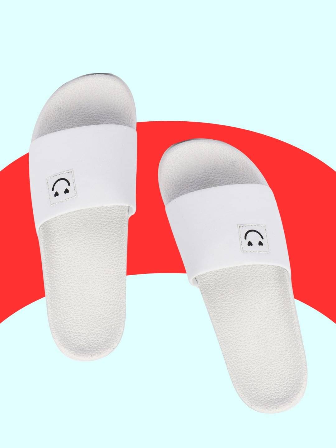     			PERY PAO White Men's Slide Flip Flop