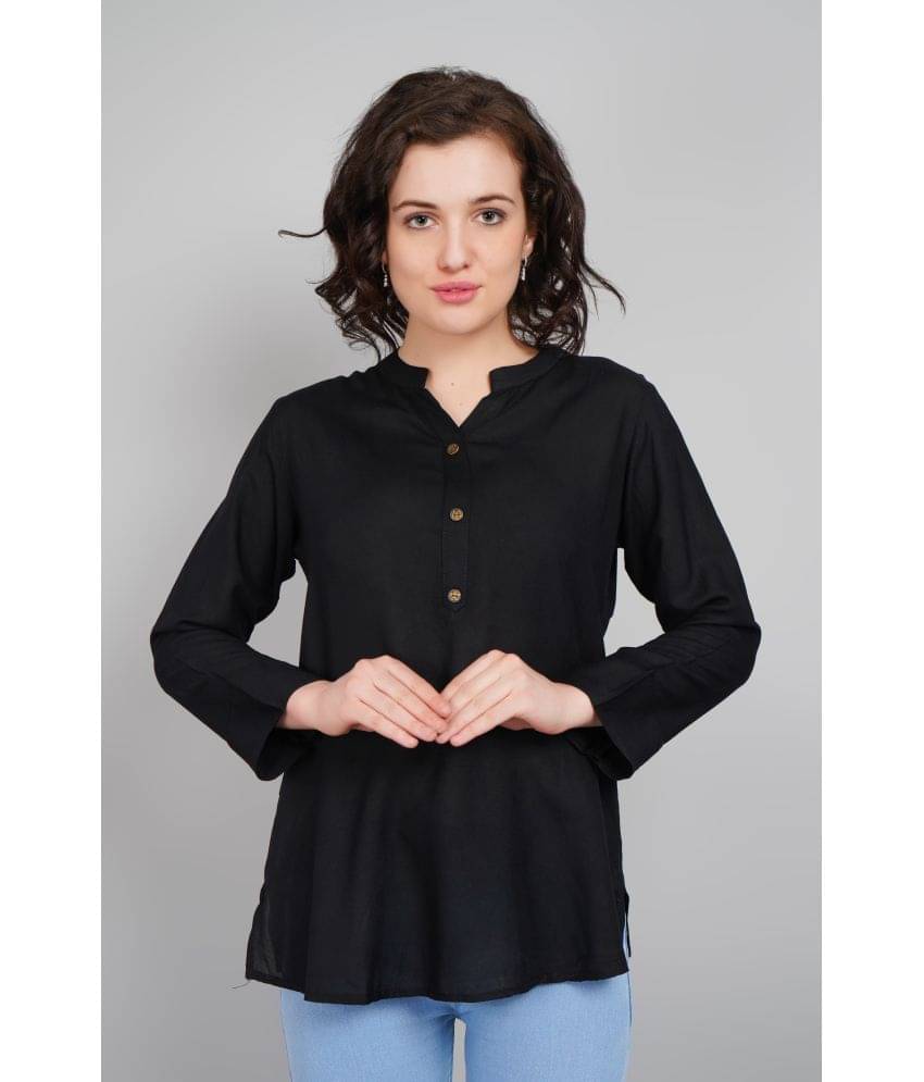 PP Kurtis Rayon Solid Straight Women's Kurti - Black ( Pack of 1 ) PP Kurtis Rayon Solid Straight Women's Kurti - Black ( Pack of 1 )