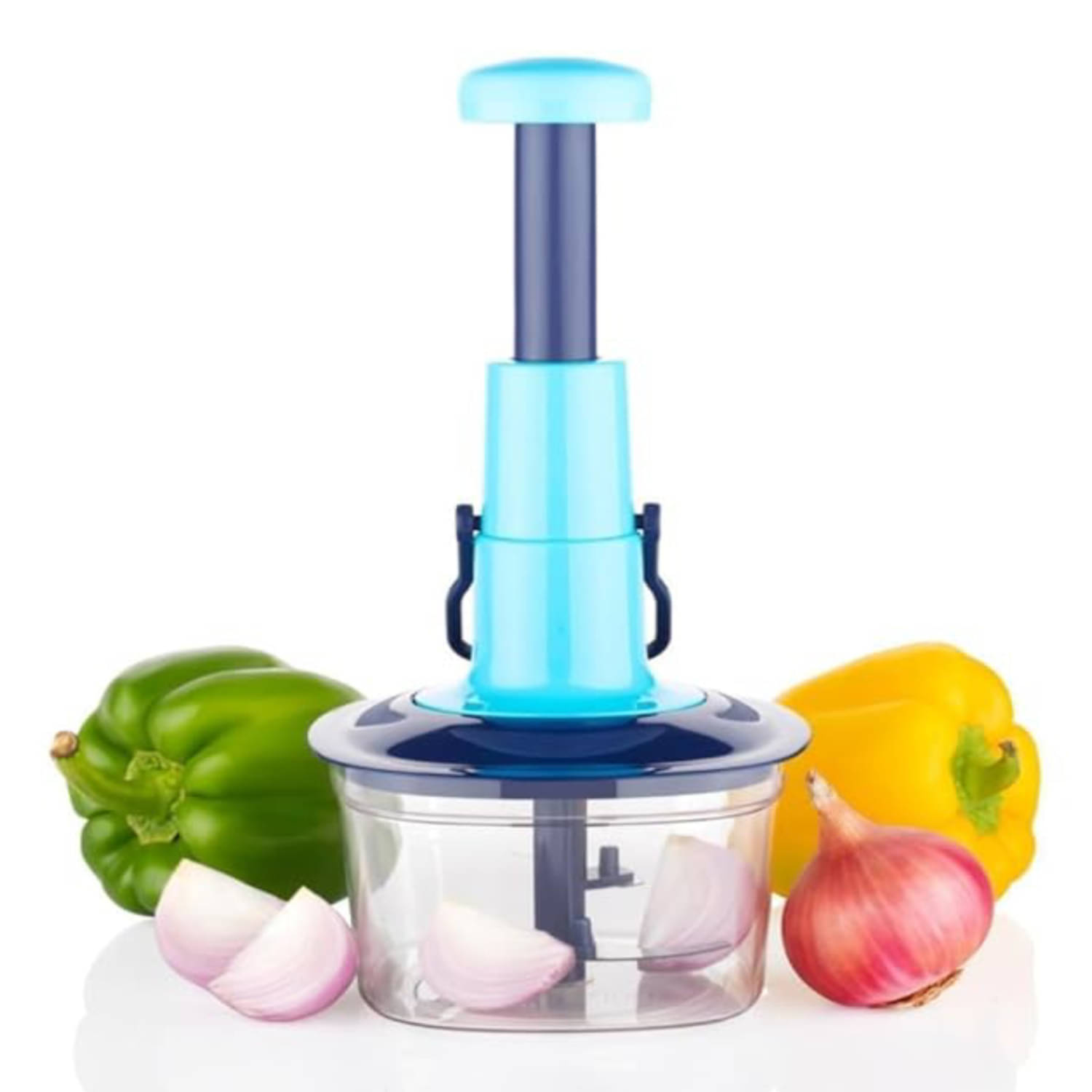     			PRAMUKHAM Multicolor Plastic Mannual Chopper 650 ml ( Pack of 1 )