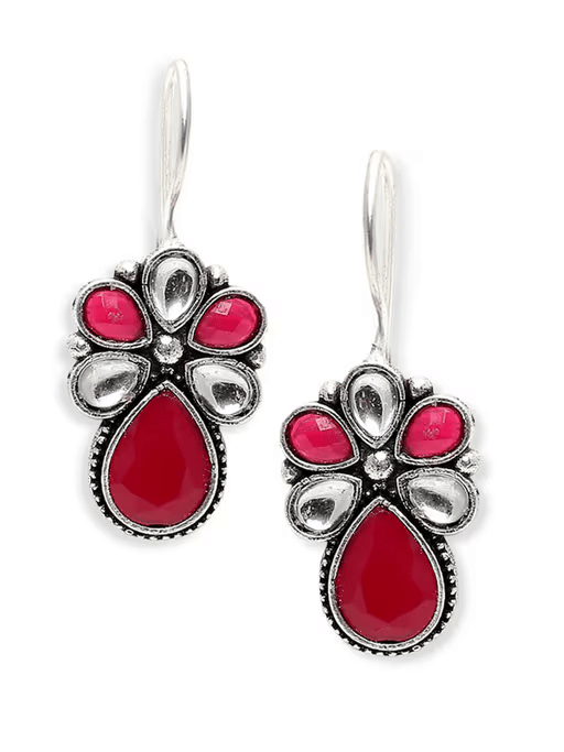     			PUJVI Multi Color Drop Earrings ( Pack of 1 )