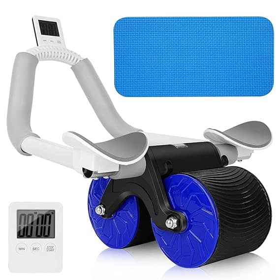Professional Plank Ab Wheel Roller Wheel Fitness Equipment Home Gym Ab Machine Workout (Blue) Pack of 1 - Sports and Fitness Equipment | Buy online on ZillyBuy