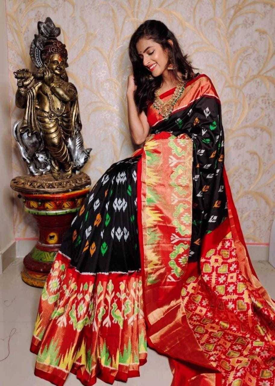     			Saadhvi Art Silk Printed Saree With Unstitched Blouse Piece ( Red )