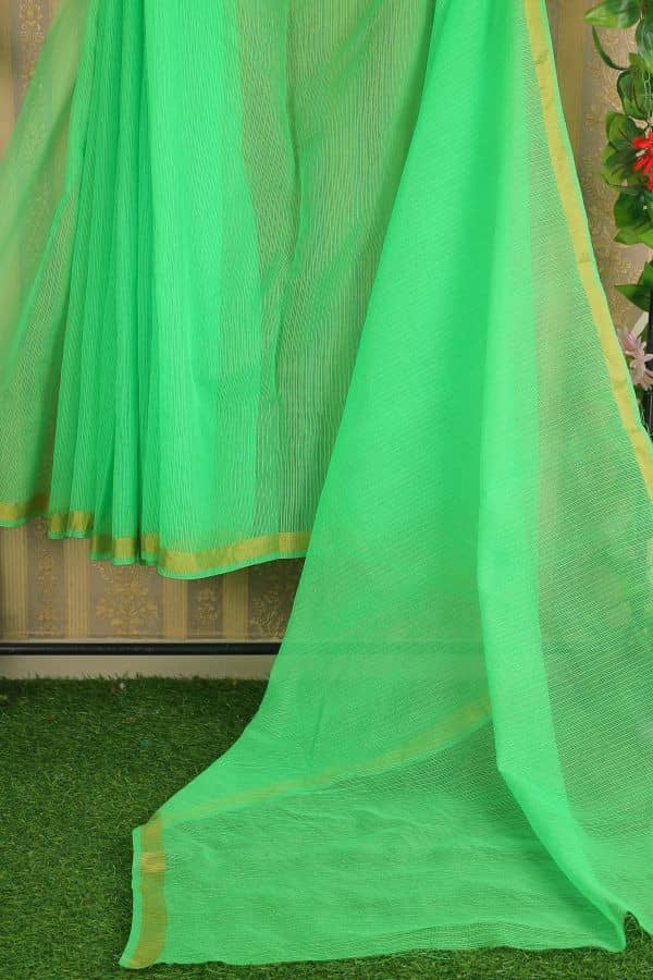 Sadhvi Art Silk Printed With Unstitched Blouse Piece ( Green ) - Sarees | Buy online on ZillyBuy