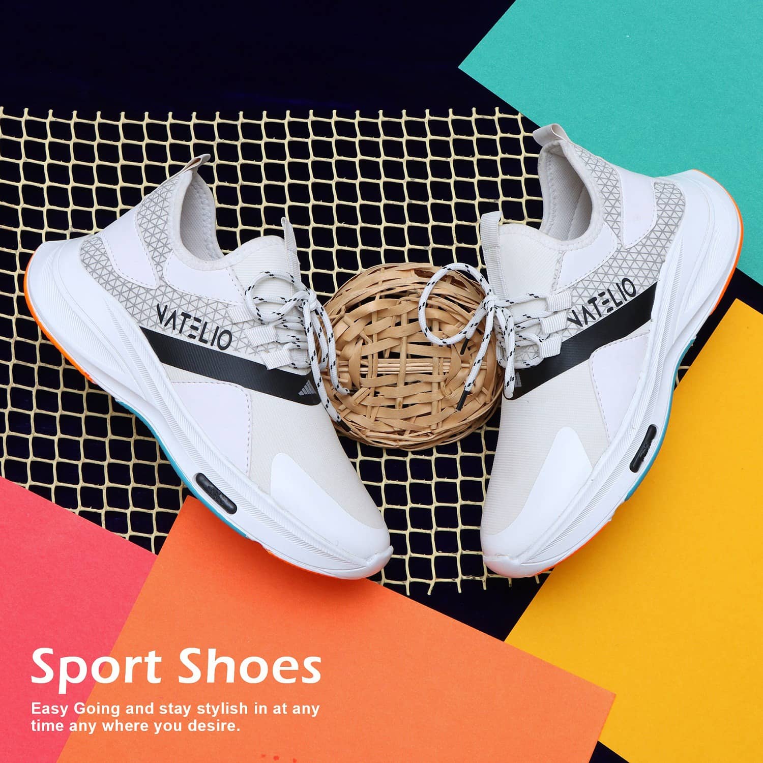 VATELIO Stylish/Comfortable White Men's Lifestyle Shoes - Casual Shoes | Buy online on ZillyBuy