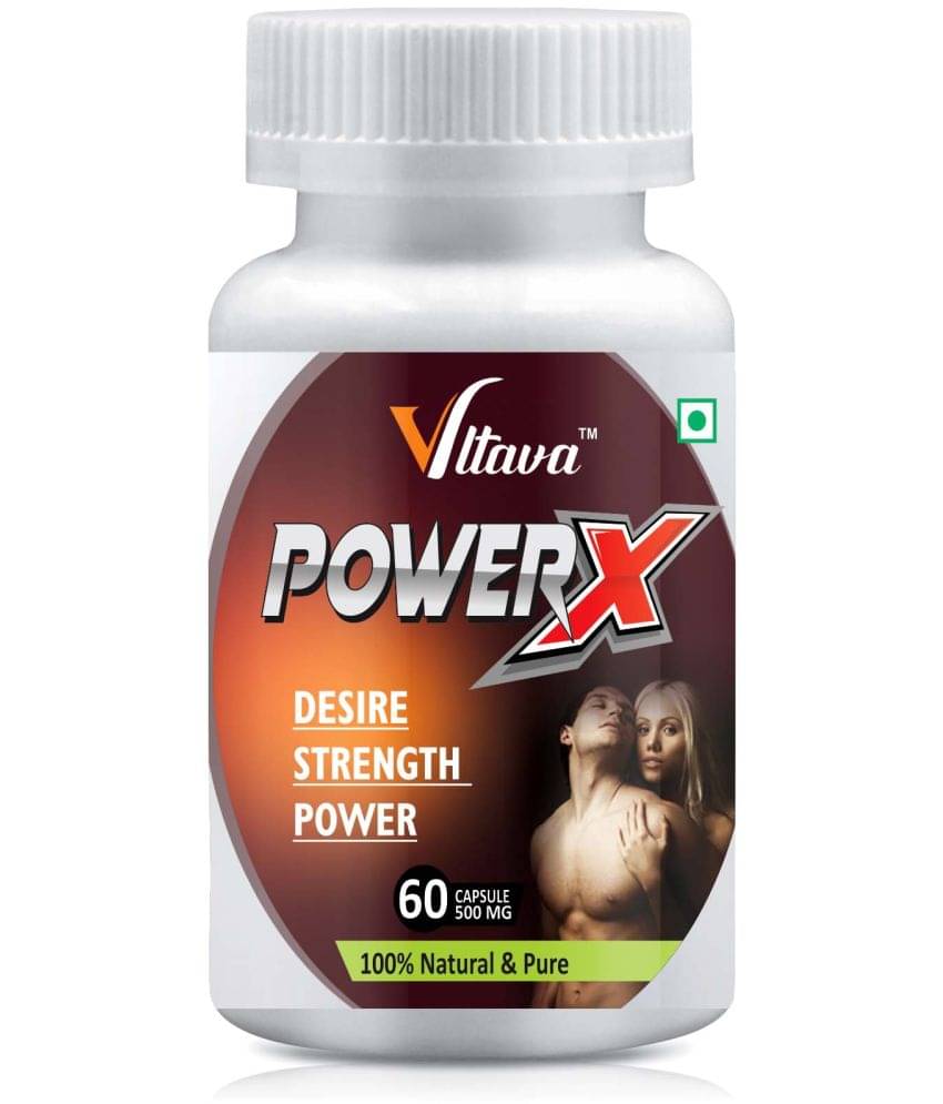 Vltava POWER X Capsule Strength Stamina Power Performance Energy For Men 60 gm Unfalvoured Minerals Capsule Vltava POWER X Capsule Strength Stamina Power Performance Energy For Men 60 gm Unfalvoured Minerals Capsule