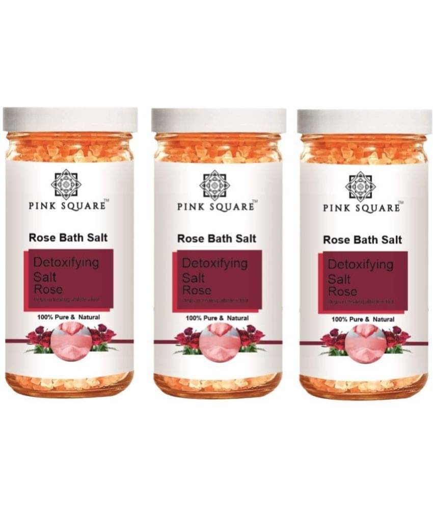 pink square Bath Salt Crystal Rose Bath Salt 200 g Pack of 3 pink square Bath Salt Crystal Rose Bath Salt 200 g Pack of 3