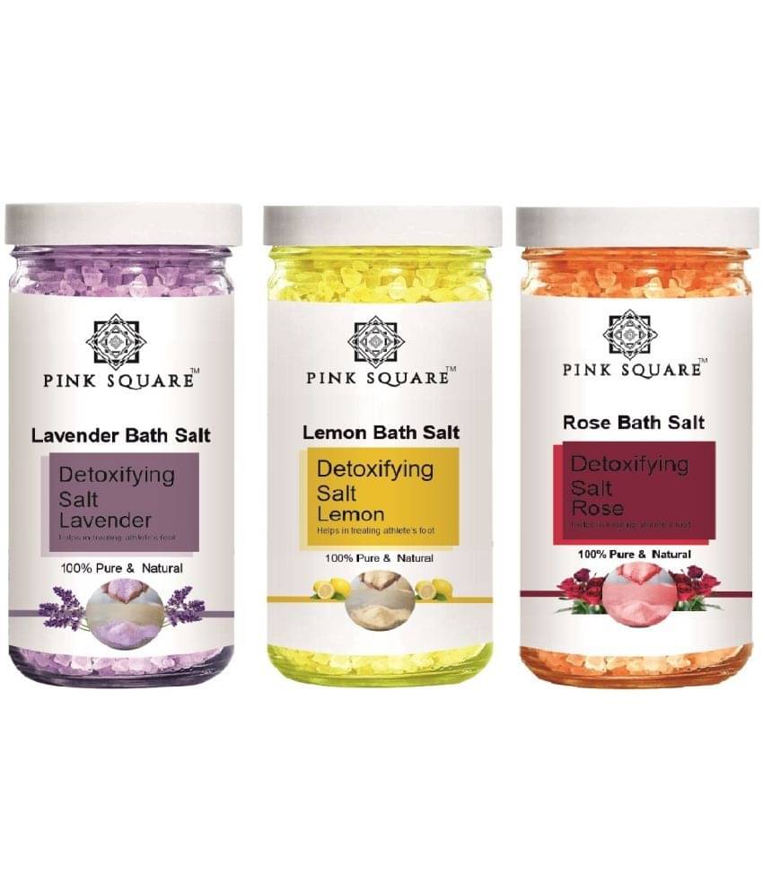 pink square Crystal Natural Bath Salt 200 g Pack of 3     			pink square Crystal Natural Bath Salt 200 g Pack of 3