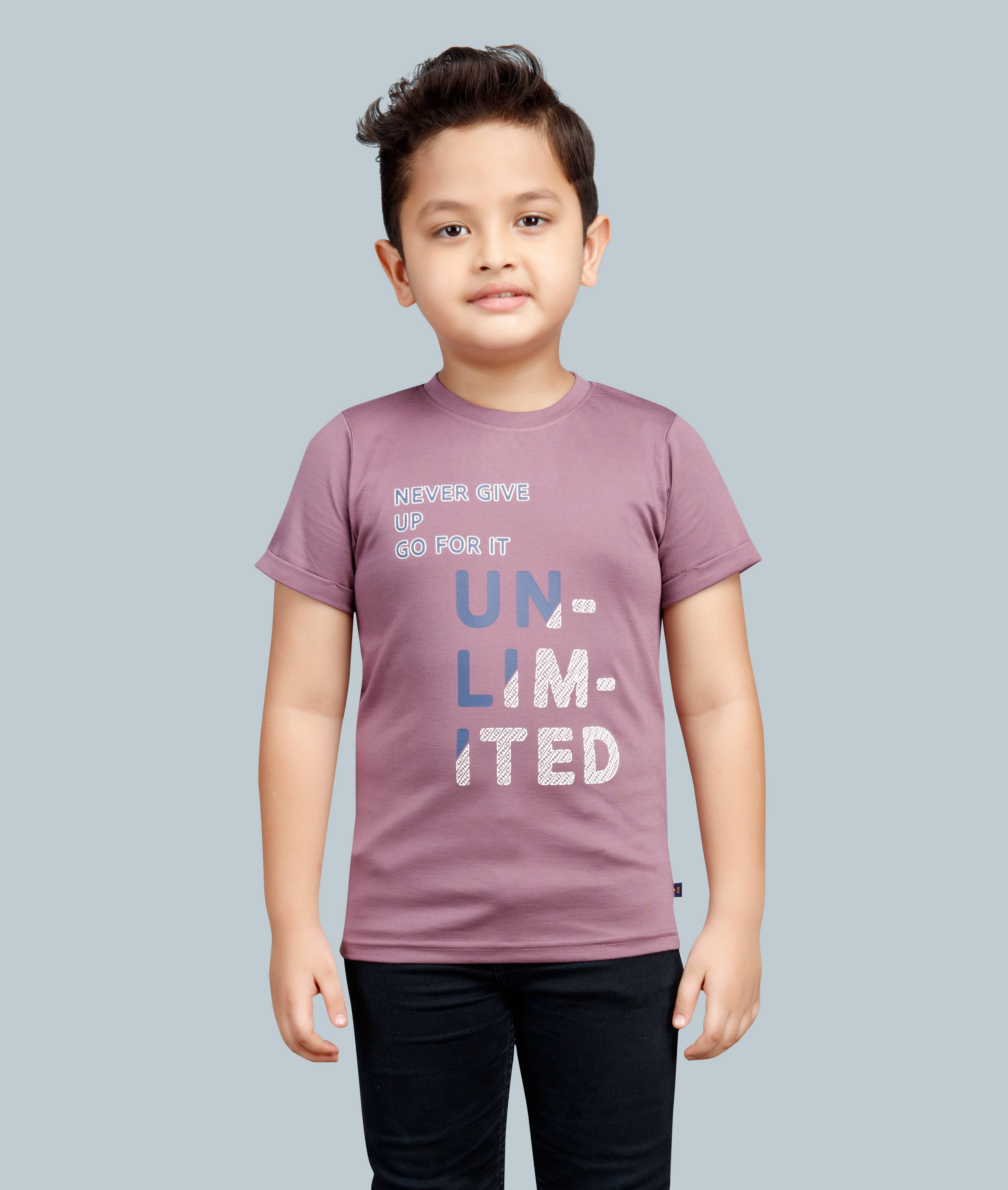     			3PIN Pack of 3 Boys Cotton Blend T-Shirt ( Purple )
