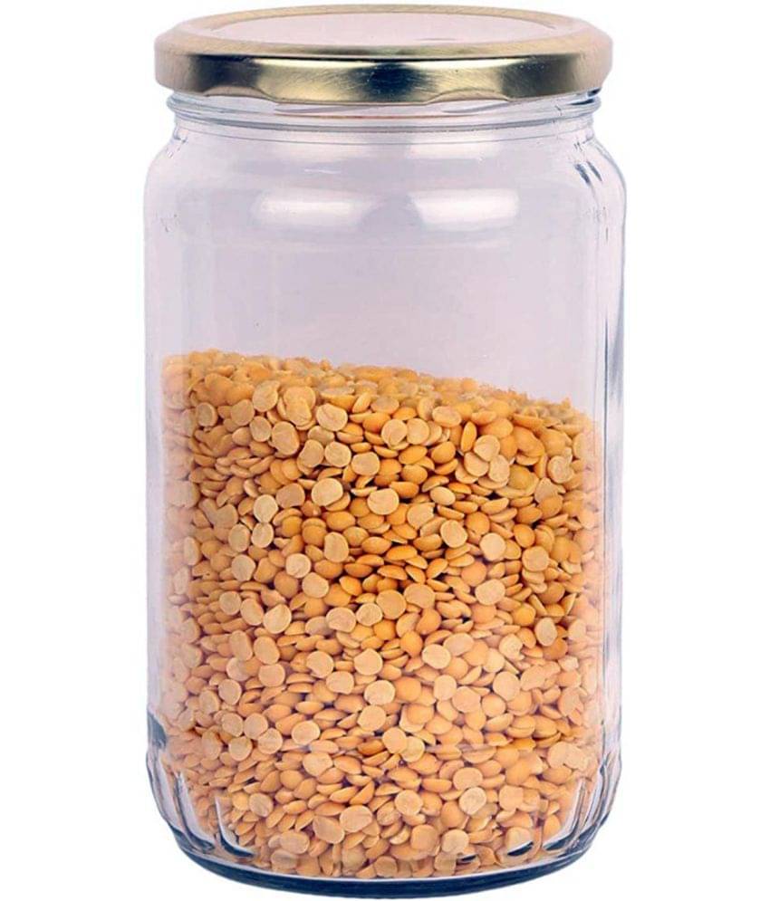     			AFAST Coockes Jar Glass Multicolor Cookie Container ( Set Of 1 )