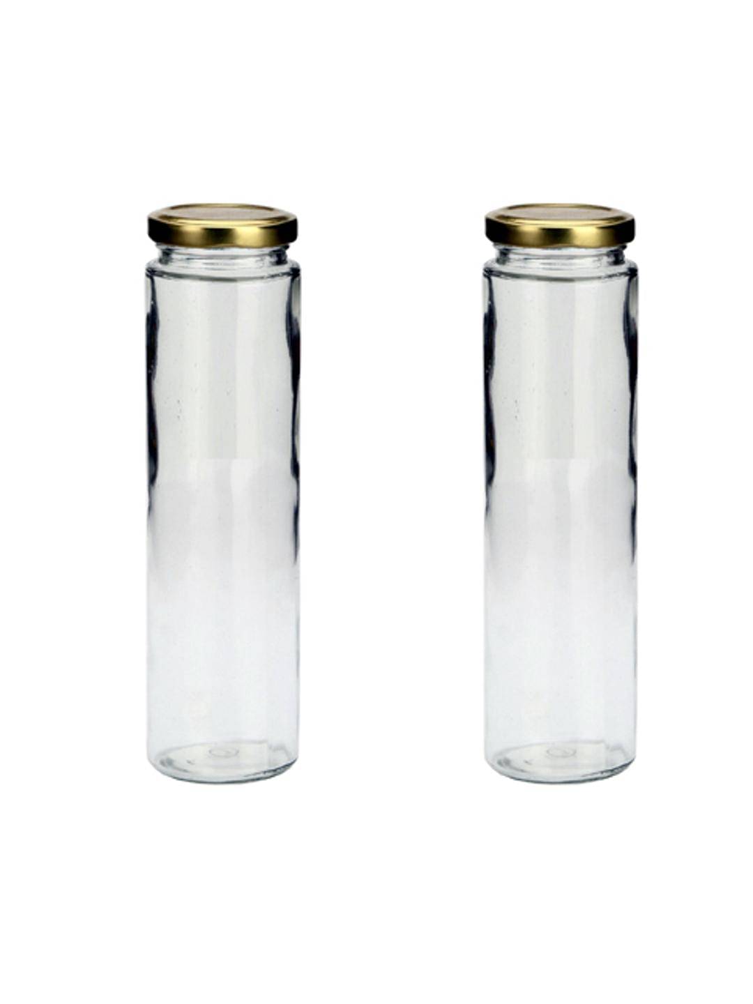     			AFAST Coockes Jar Glass Transparent Cookie Container ( Set Of 2 )