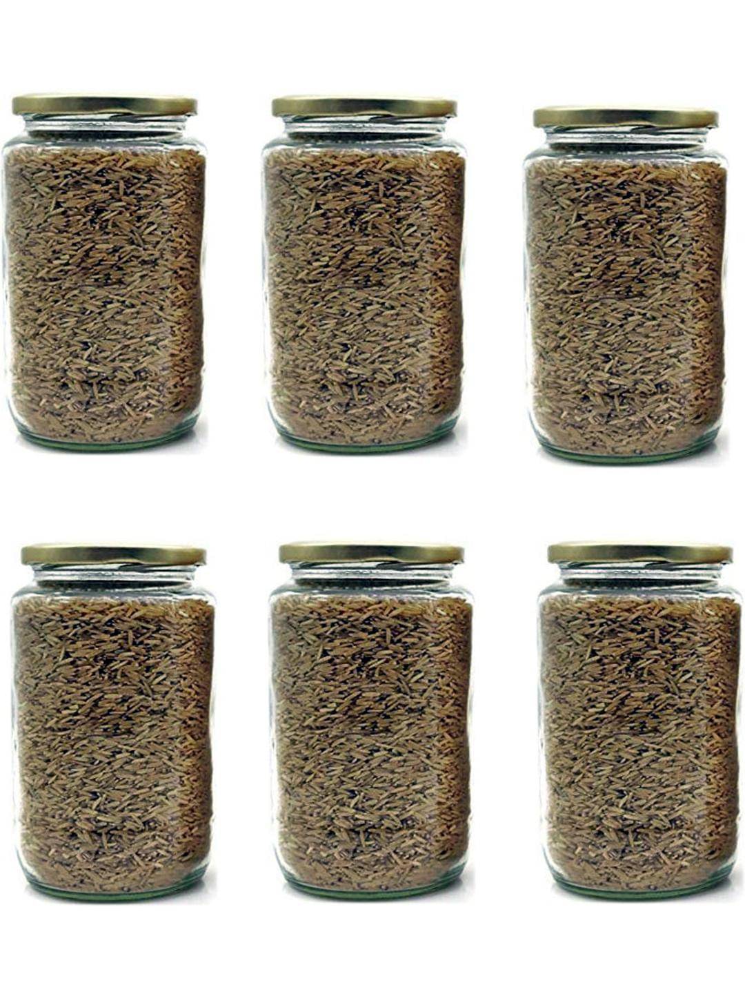     			AFAST Coockes Jar Glass Transparent Cookie Container ( Set Of 6 )