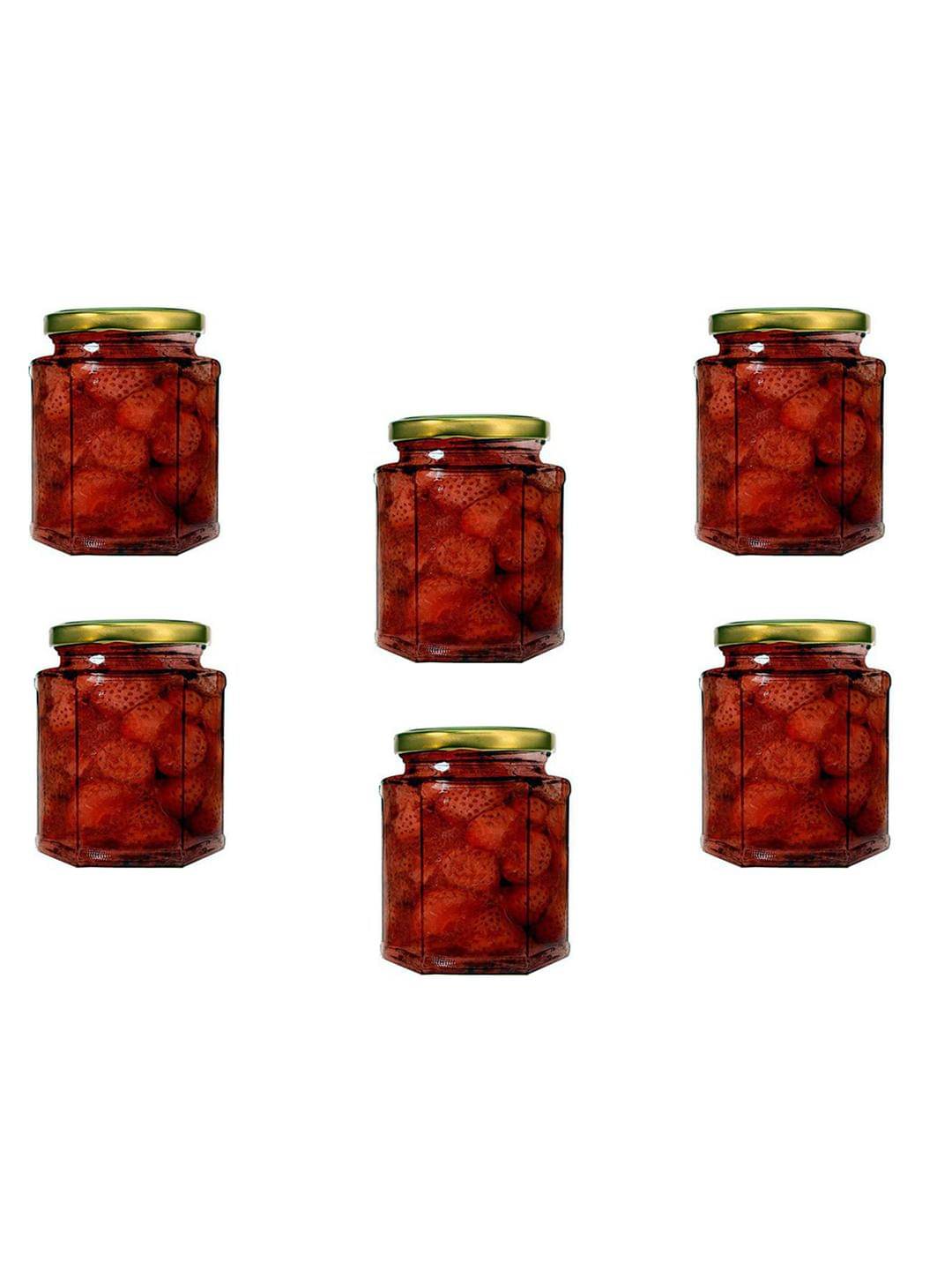     			AFAST Coockes Jar Glass Transparent Cookie Container ( Set Of 6 )