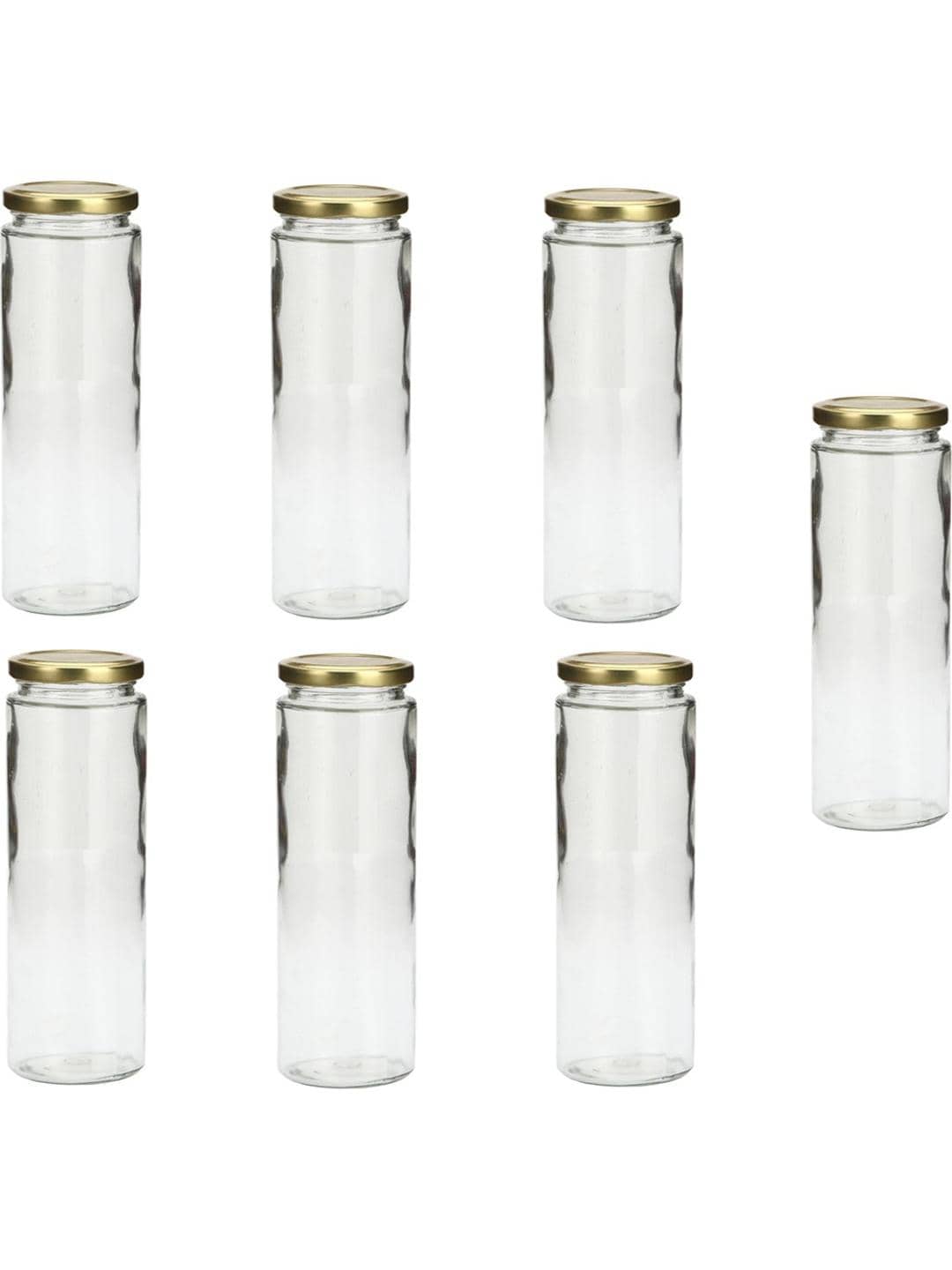 AFAST Glass Container Glass Transparent Water Container ( Set of 7 )