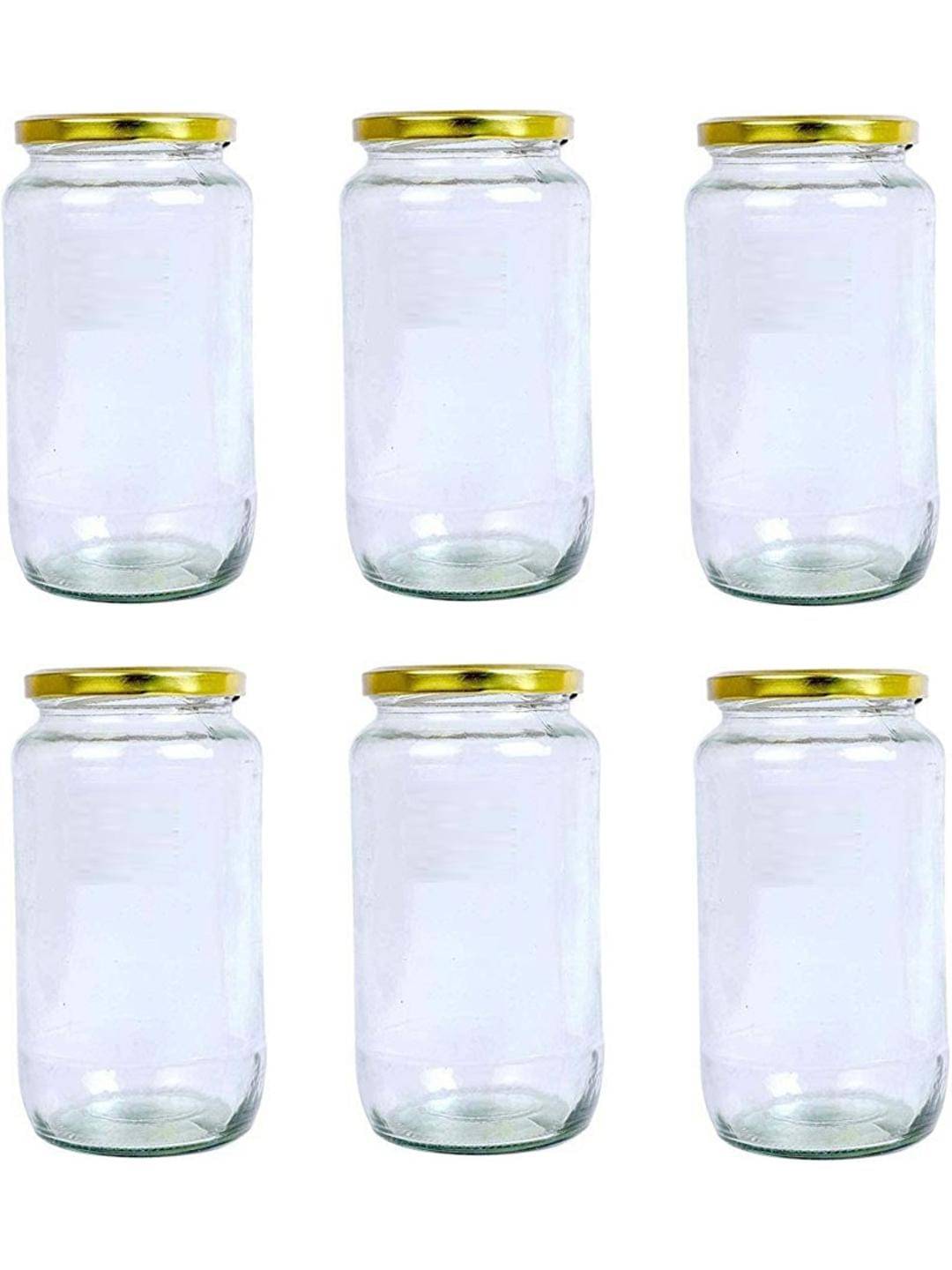     			AFAST Glass Container Glass Transparent Pickle Container ( Set of 6 )