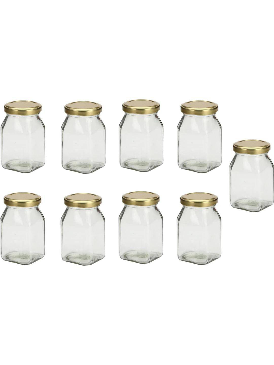     			AFAST Glass Container Glass Transparent Salt/Pepper Container ( Set of 9 )