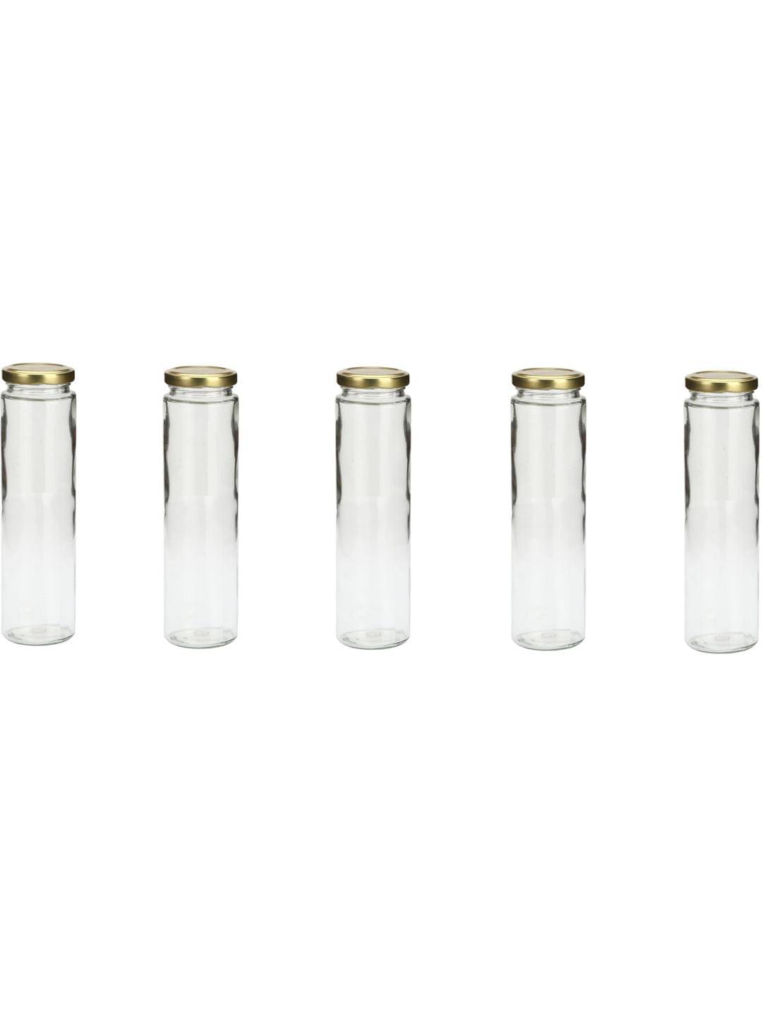     			AFAST Glass Container Glass Transparent Oil Container ( Set of 5 )