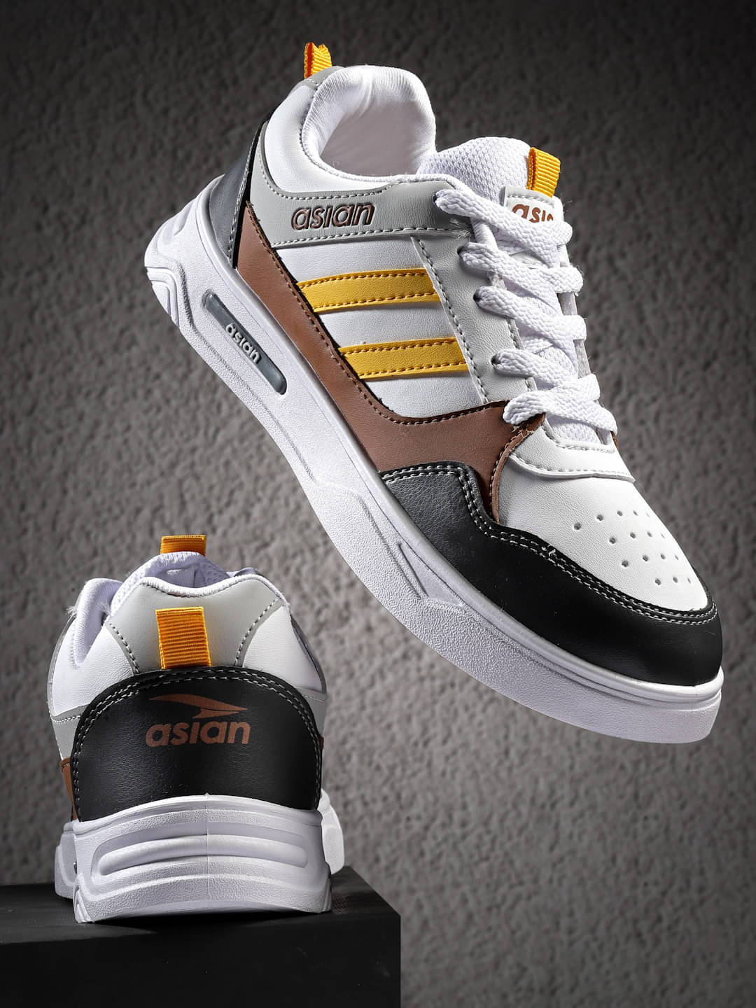     			ASIAN BOSTON-02-BIG Dark Grey Men's Sneakers