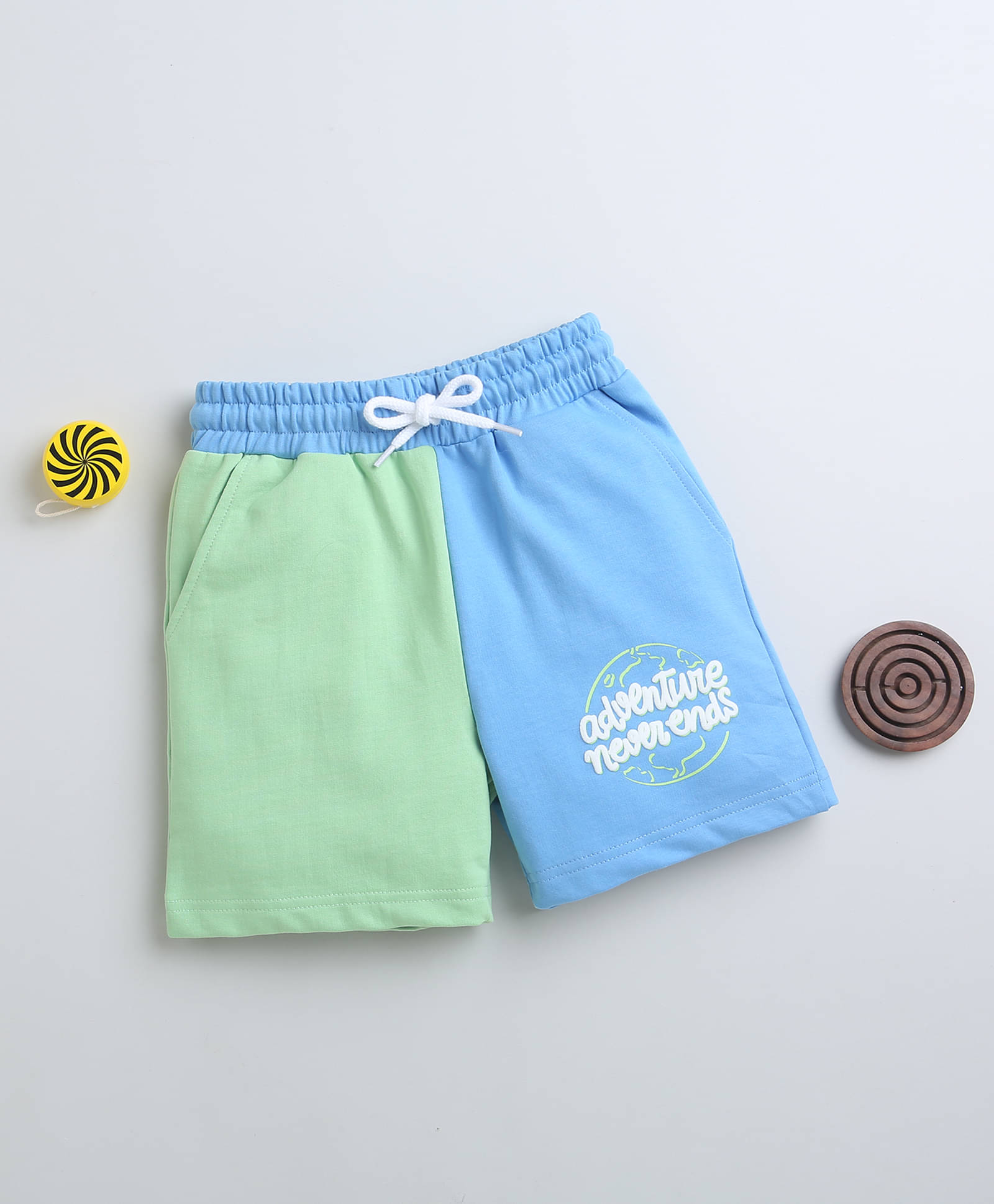     			BUMZEE Pack of 1 Cotton Shorts For Boys ( Blue )