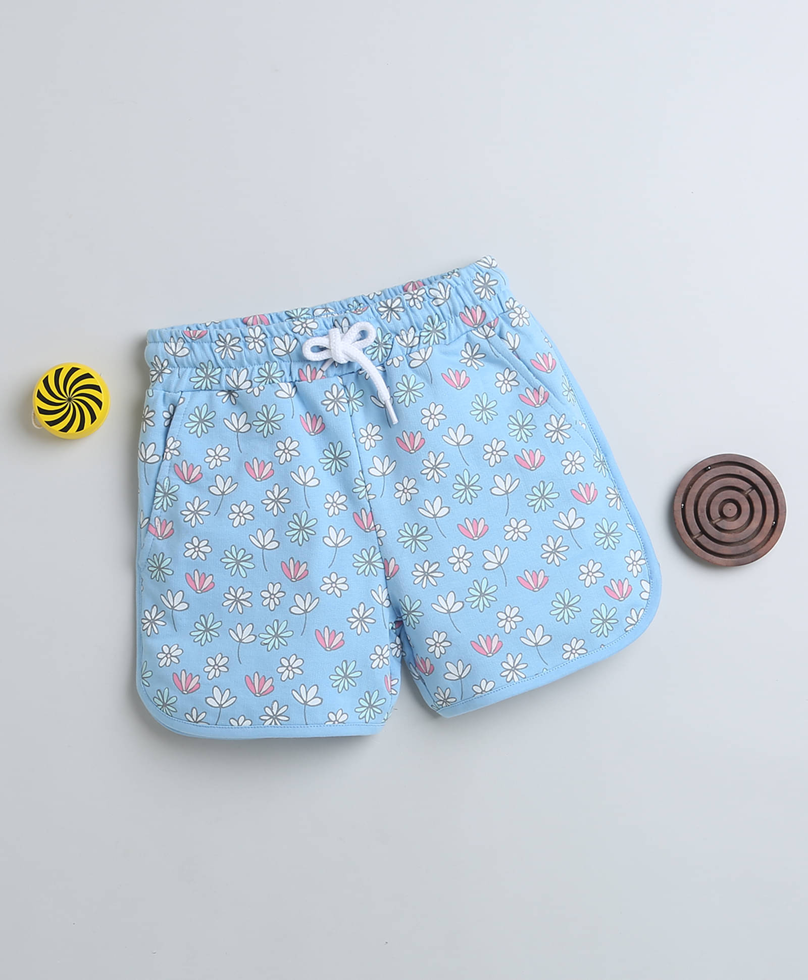     			BUMZEE Pack of 1 Girls Cotton Shorts ( Blue )