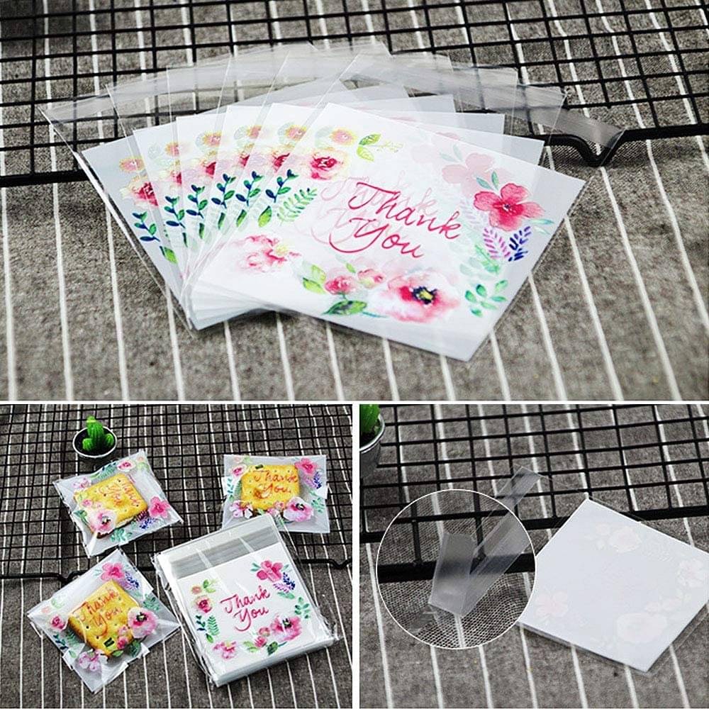 Chocozone Pack of 100 Self Adhesive Guddy Bags Party Favor Bags Cookie Bags Chocolate Pouches Birthday Party Return Gift Bags (10cm*10cm) Chocozone Pack of 100 Self Adhesive Guddy Bags Party Favor Bags Cookie Bags Chocolate Pouches Birthday Party Return Gift Bags (10cm*10cm)