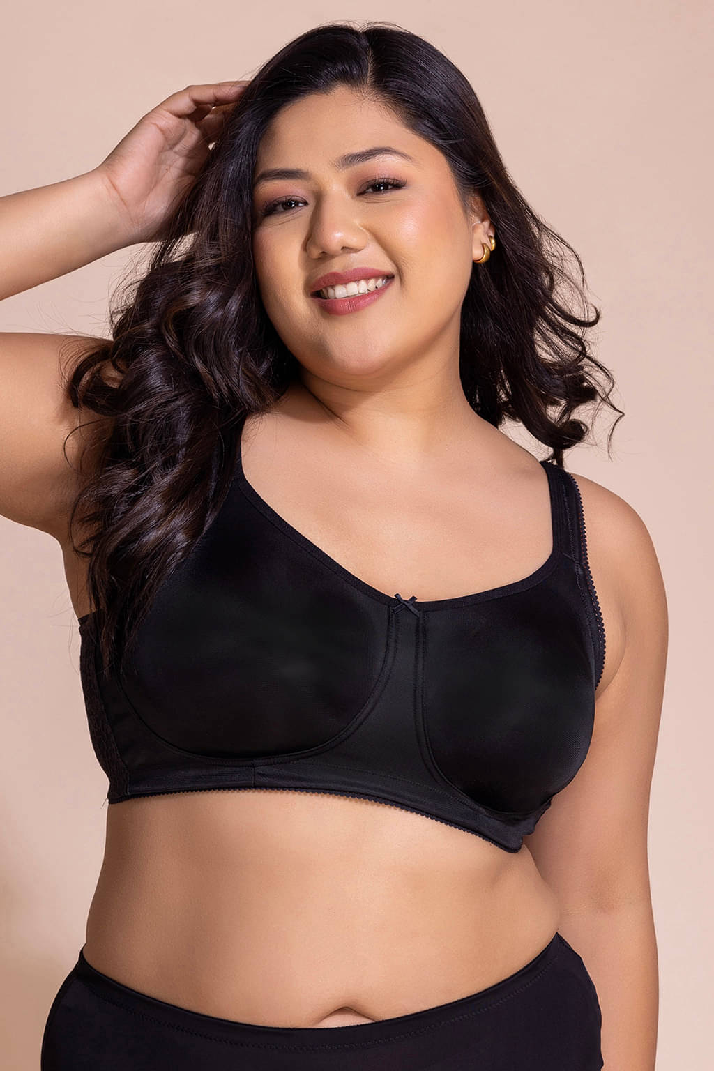     			Clovia Polyester Women's Minimizer Bra ( Black ) BR2531P13