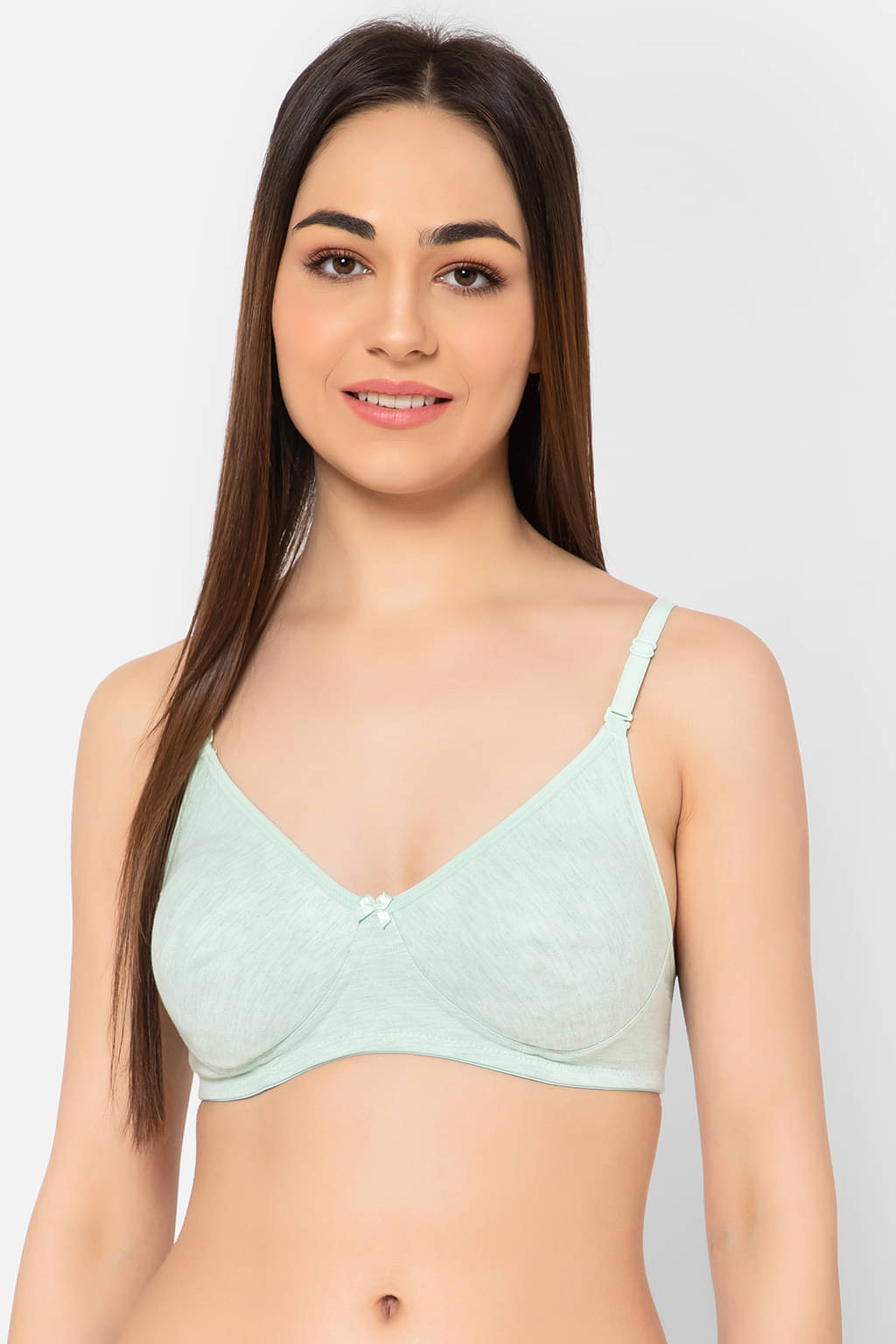 Clovia Cotton Women's T-Shirt Bra ( Green ) BR1662A11 Clovia Cotton Women's T-Shirt Bra ( Green ) BR1662A11