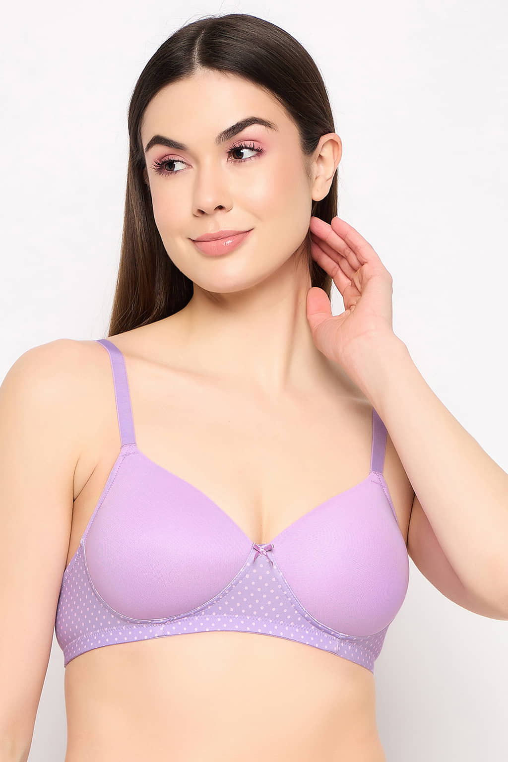 Clovia Nylon Women's T-Shirt Bra ( Purple ) BR6897A12