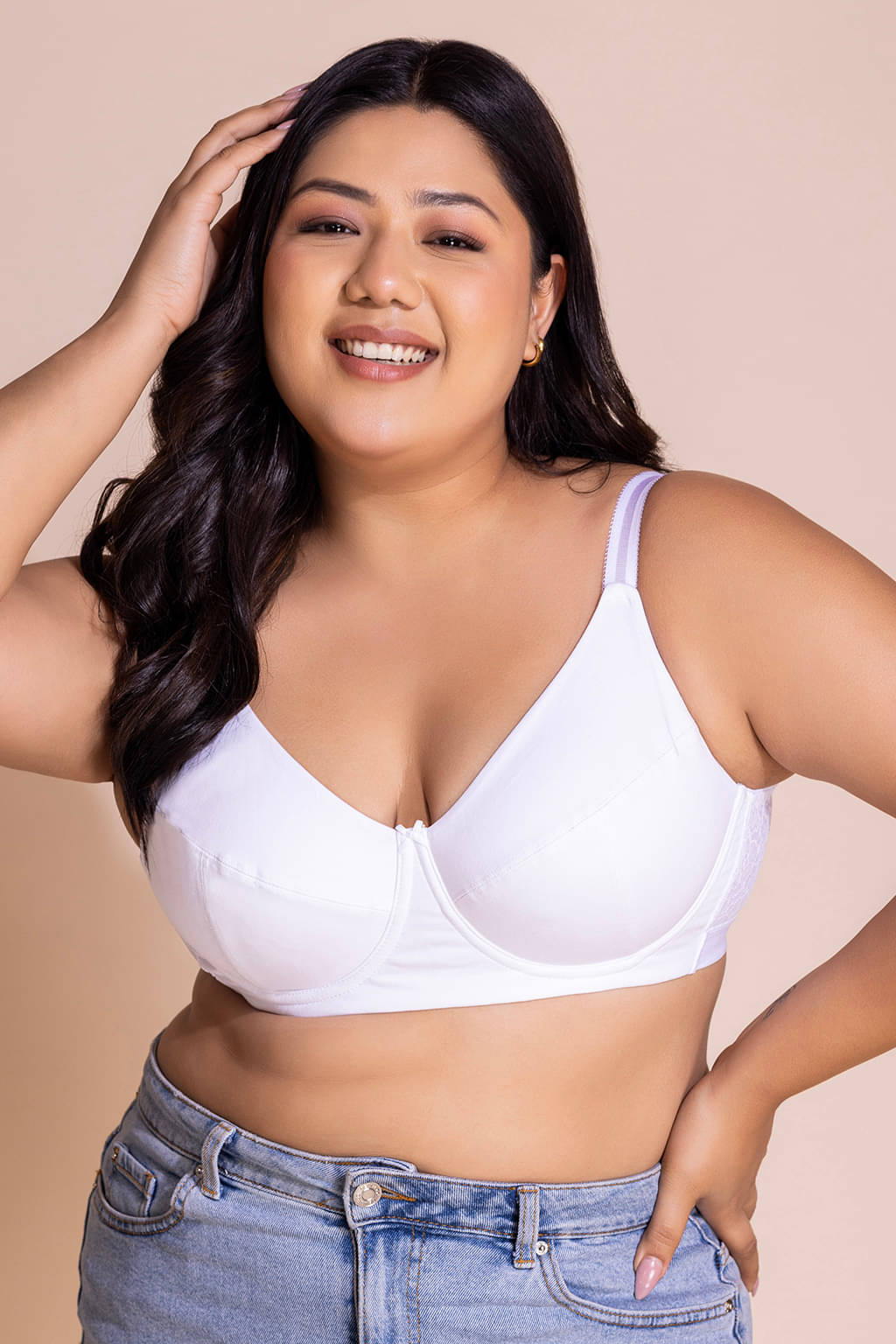 Clovia Cotton Women's T-Shirt Bra ( White ) BR2530P18     			Clovia Cotton Women's T-Shirt Bra ( White ) BR2530P18