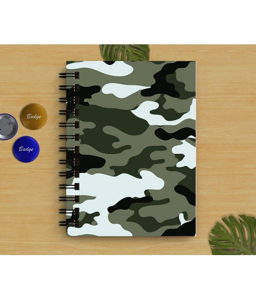     			DI-KRAFT Army print Handicraft Diary A5 Diary Unruled 160 Pages (Multicolor)
