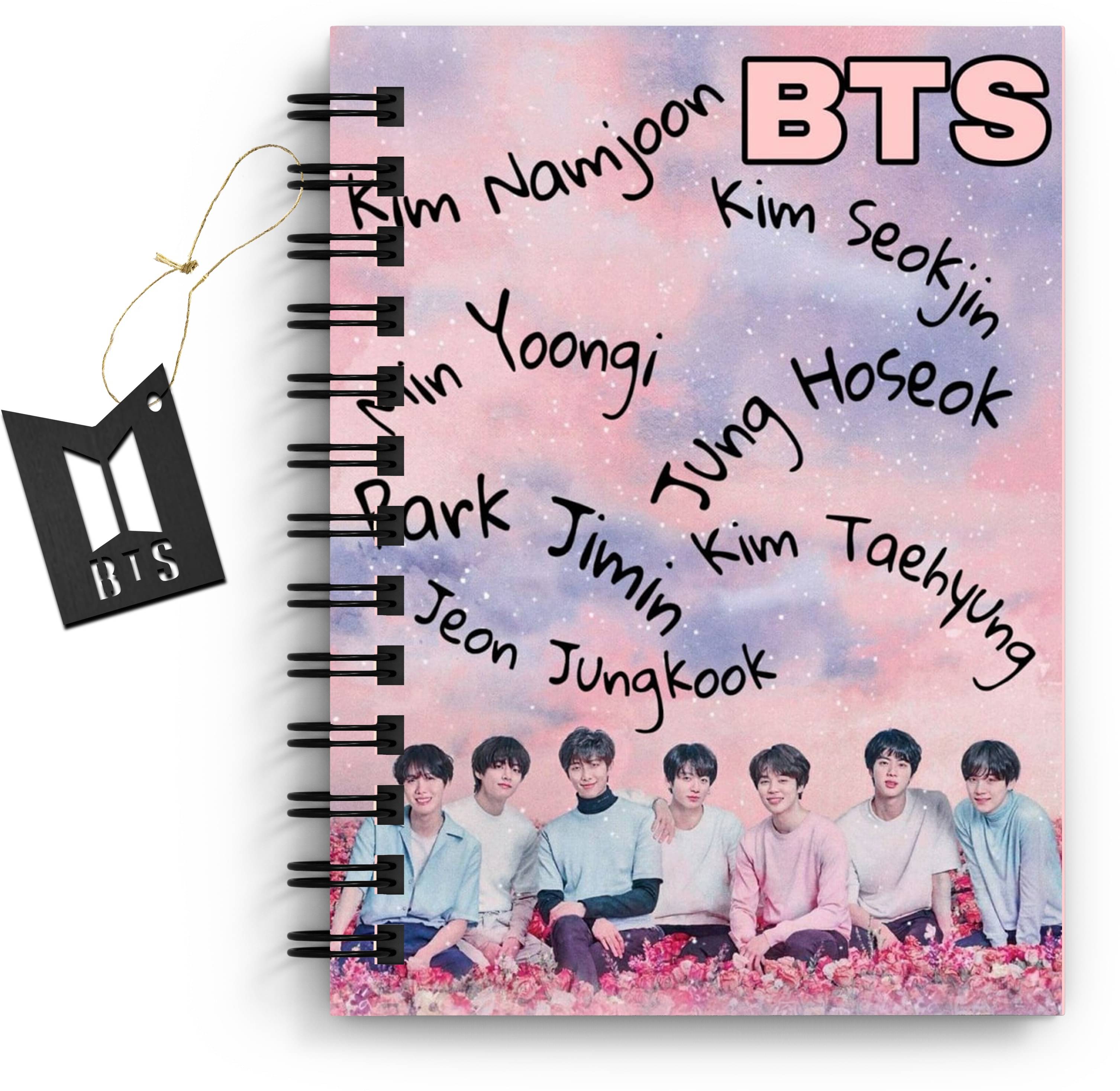     			DI-KRAFT BTS Boys Printed Diary for Home and office use(6*8Inch) A5 Diary Unruled 160 Pages (Multicolor)