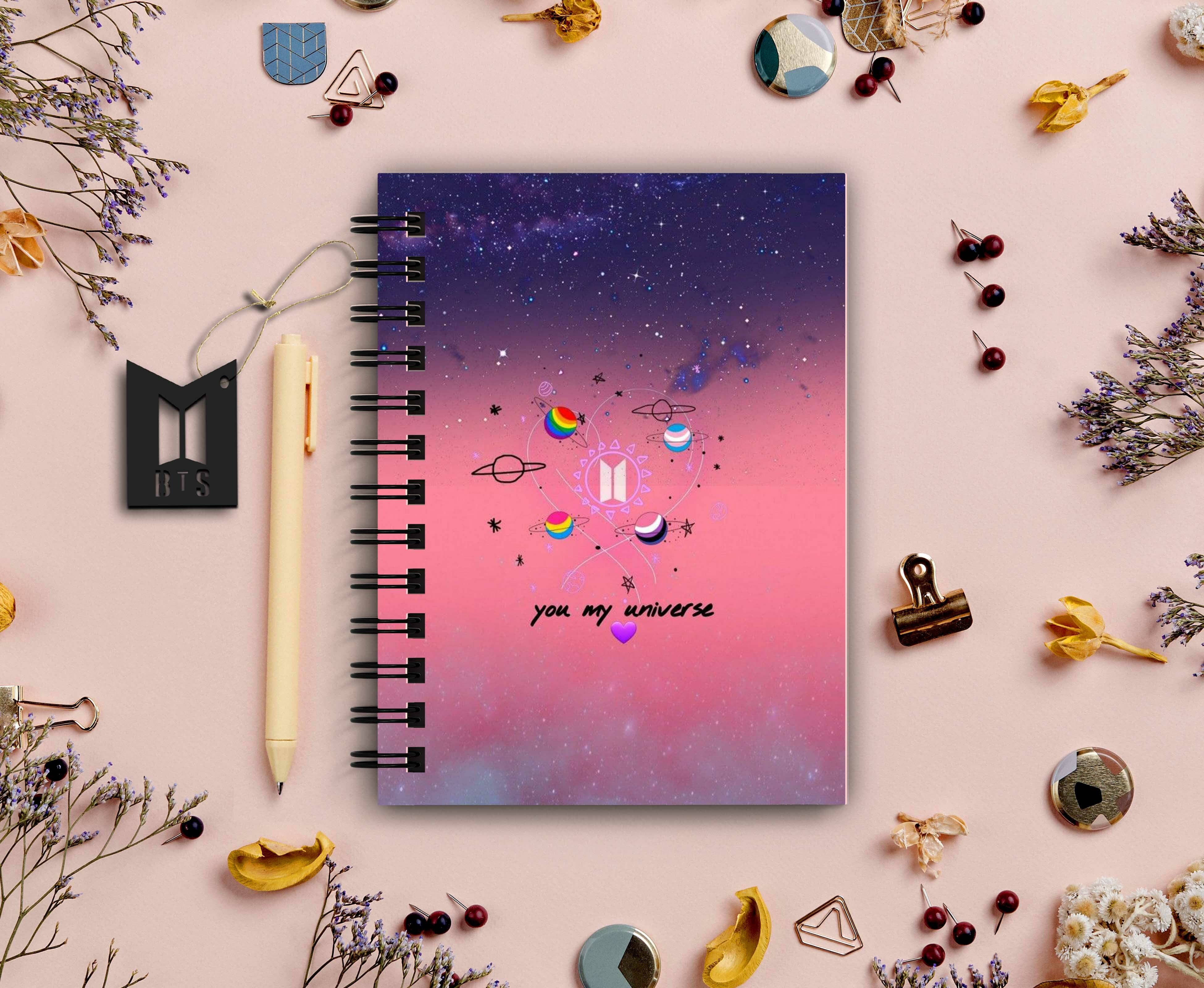     			DI-KRAFT BTS Printed Diary for Home and office use A5 Diary Unruled 160 Pages (Multicolor 15)
