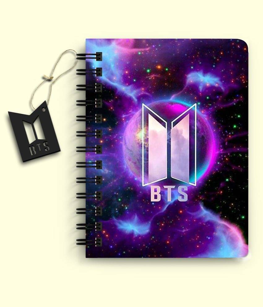     			DI-KRAFT BTS Printed Diary for Home and office use A5 Diary Unruled 160 Pages (Dark Violet)