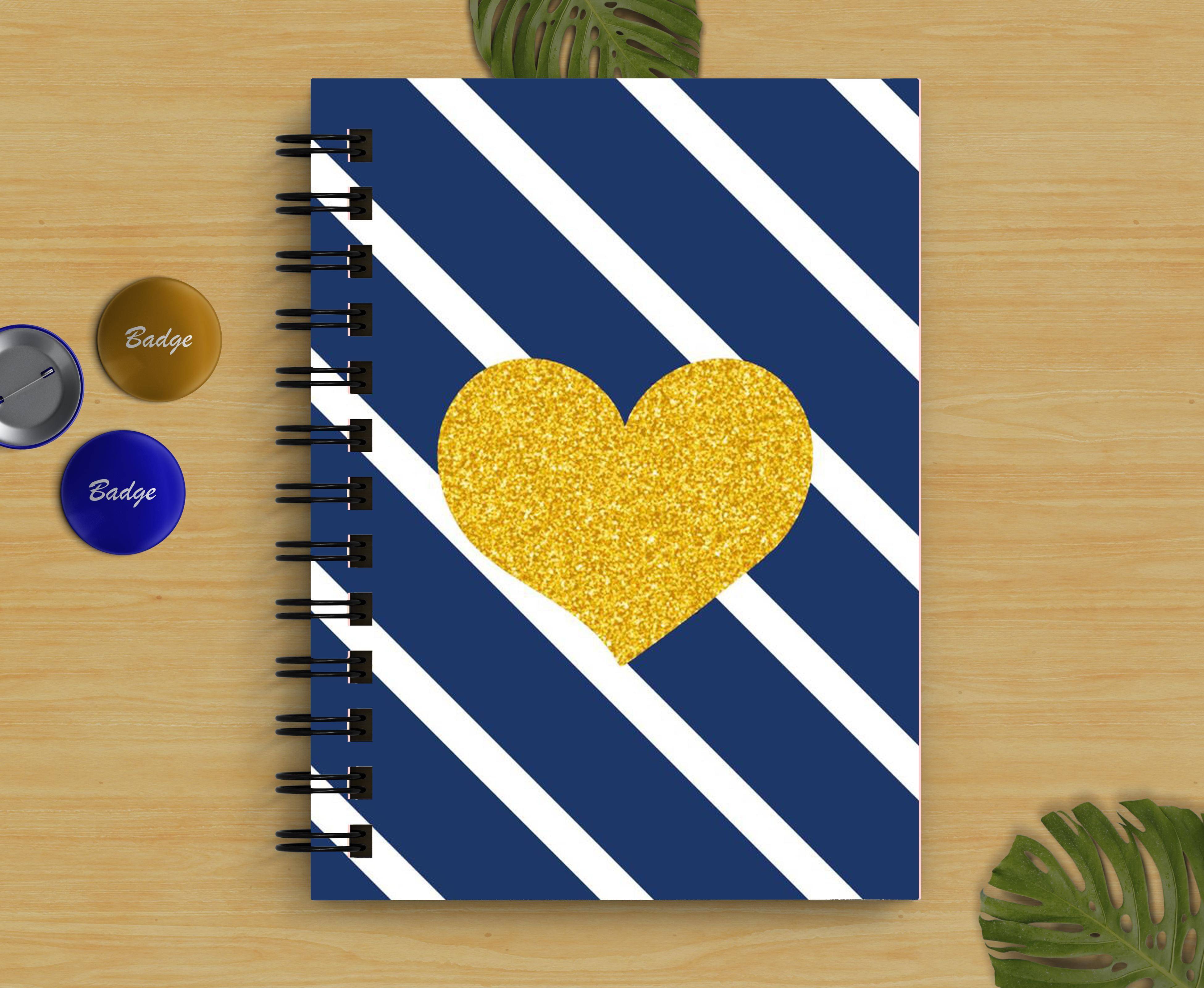     			DI-KRAFT Diagonal Line Printed Regular Notebook A5 Diary Unruled 160 Pages (Multicolor)