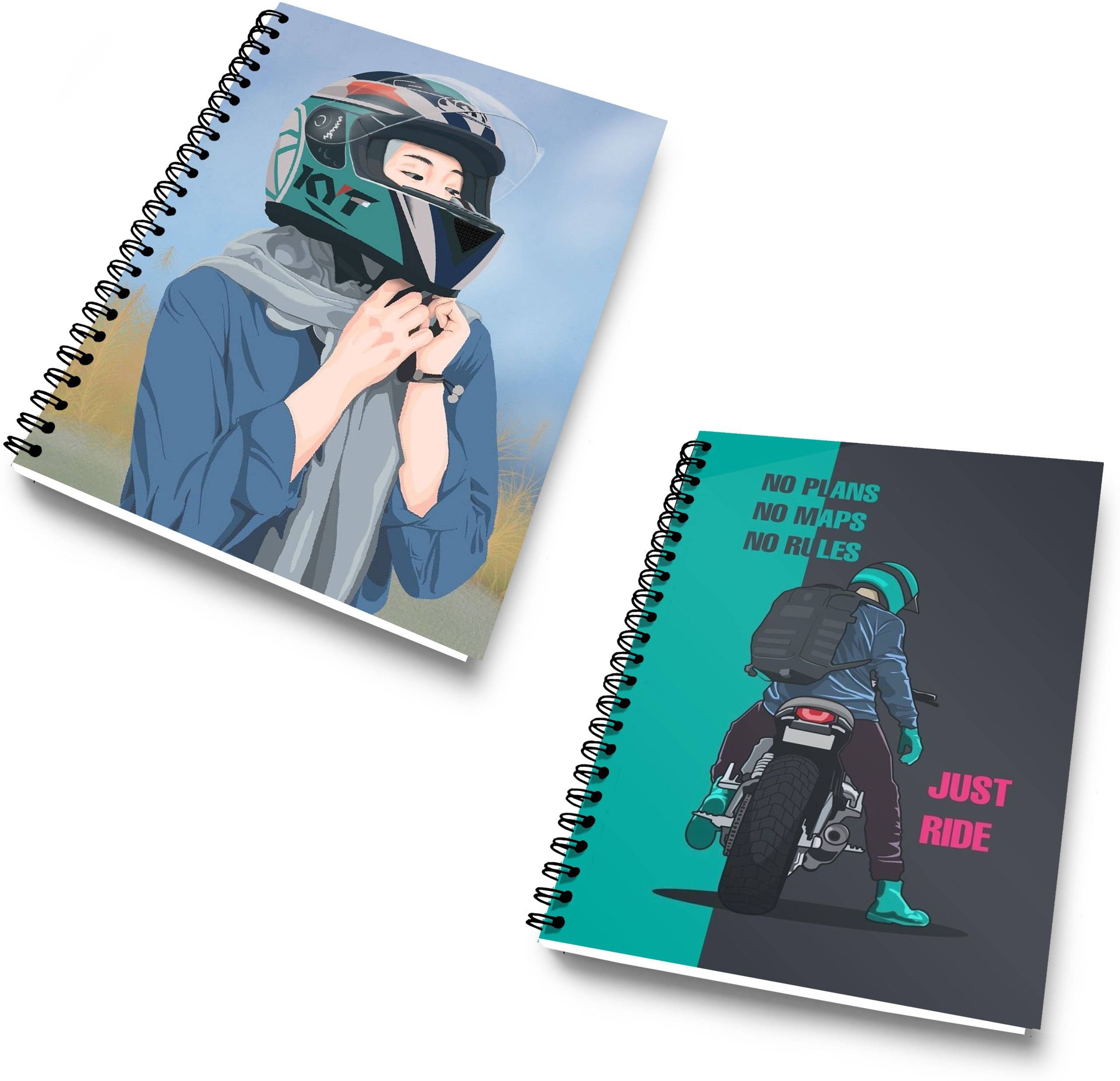     			DI-KRAFT Diary Combo Pack | Printed Diary combo Pack | BTS New Collection A5 Diary Unruled 120 Pages (Multicolors02, Pack of 2)