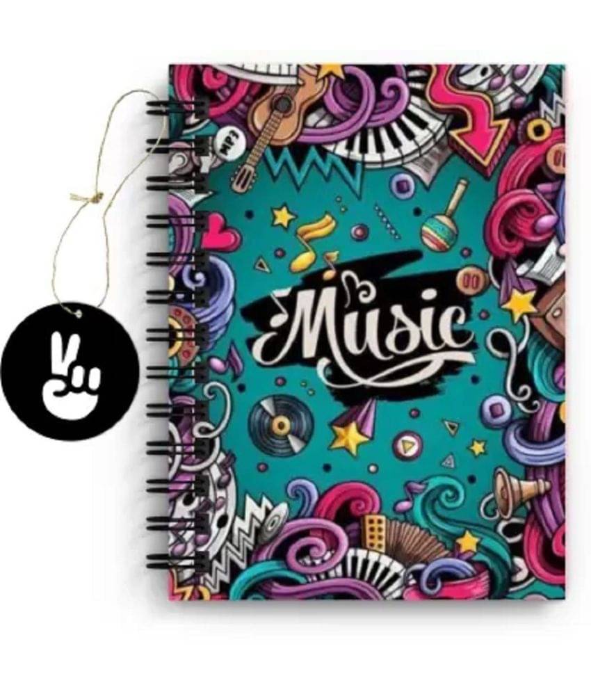     			DI-KRAFT Doodling Art Notebook A5 Diary Unruled 160 Pages (Multicolor 2)