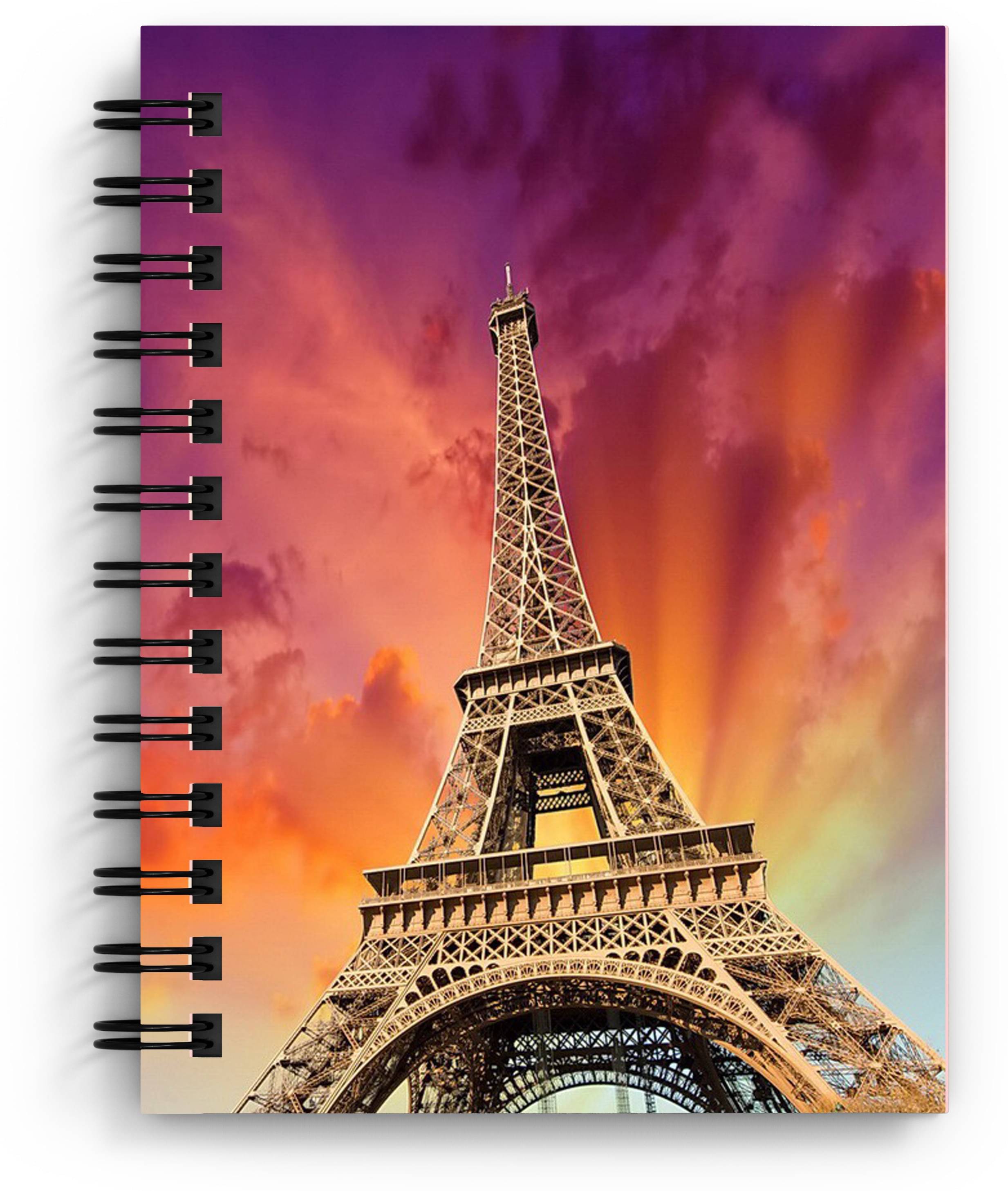     			DI-KRAFT Eiffel tower print handmade diary A5 Diary Unruled 150 Pages (Multicolor)