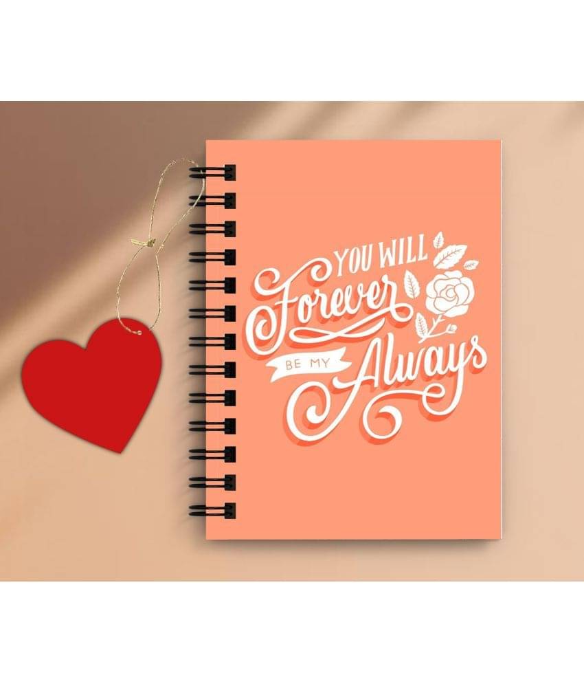    			DI-KRAFT Forever Notebook for Gift , home & office use spiral diary with Dangler(6*8 Inch) A5 Diary Unruled 160 Pages (Multicolor)
